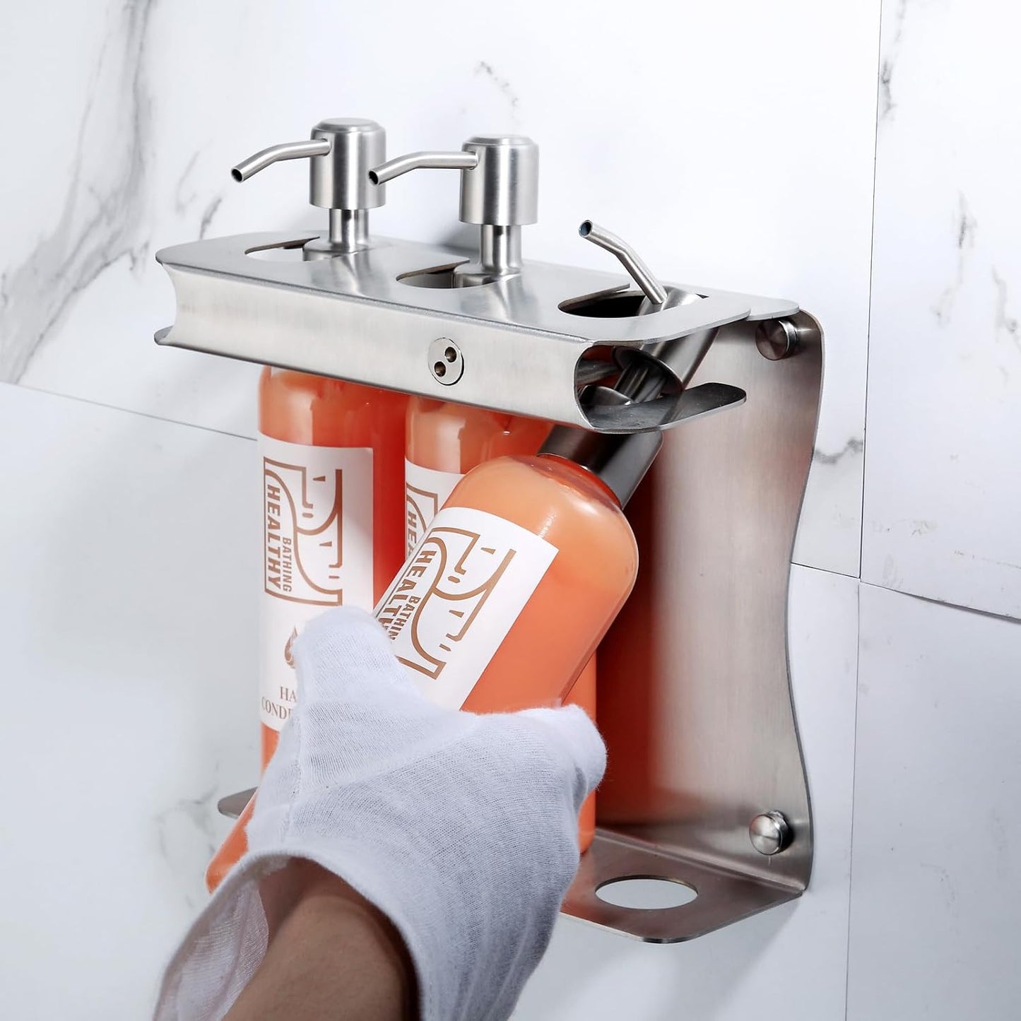 3-in-1 Wall-Mounted Shower Dispenser - Refillable & Convenient