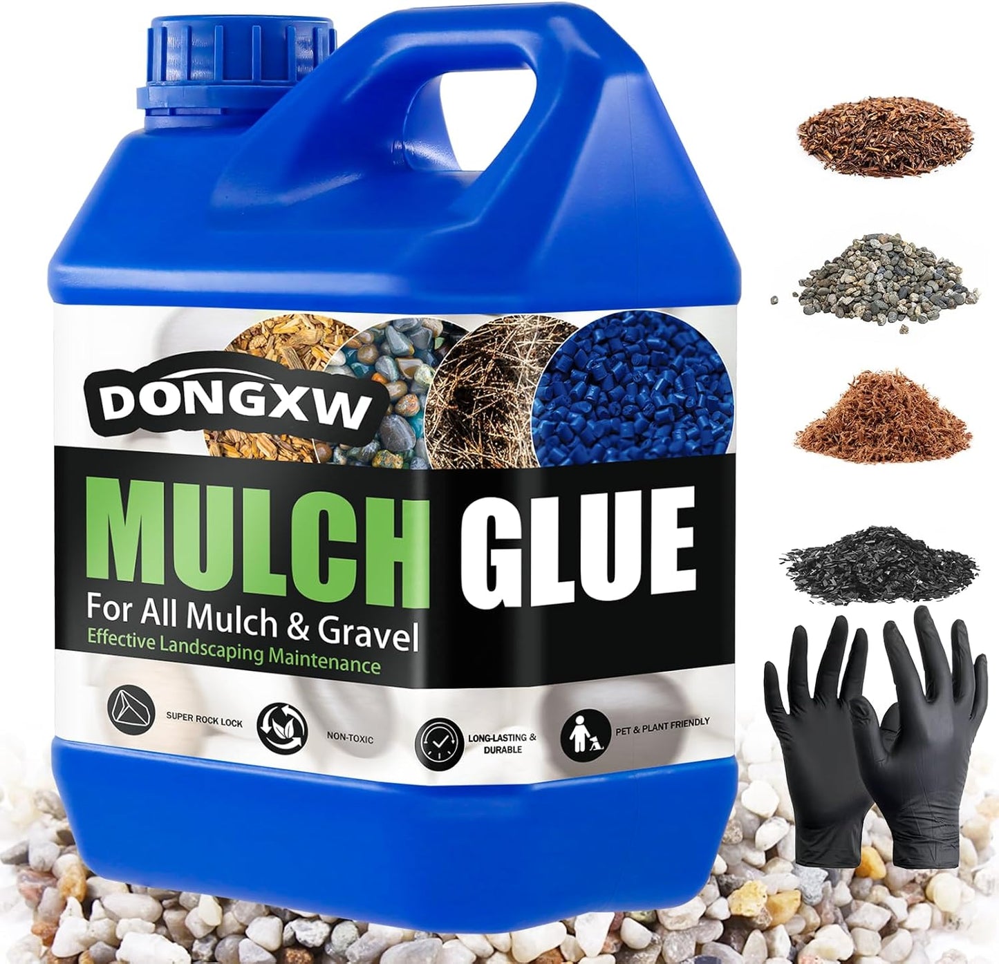 Strong Adhesion Rock Glue for Landscaping - Easy Hold Mulch Glue