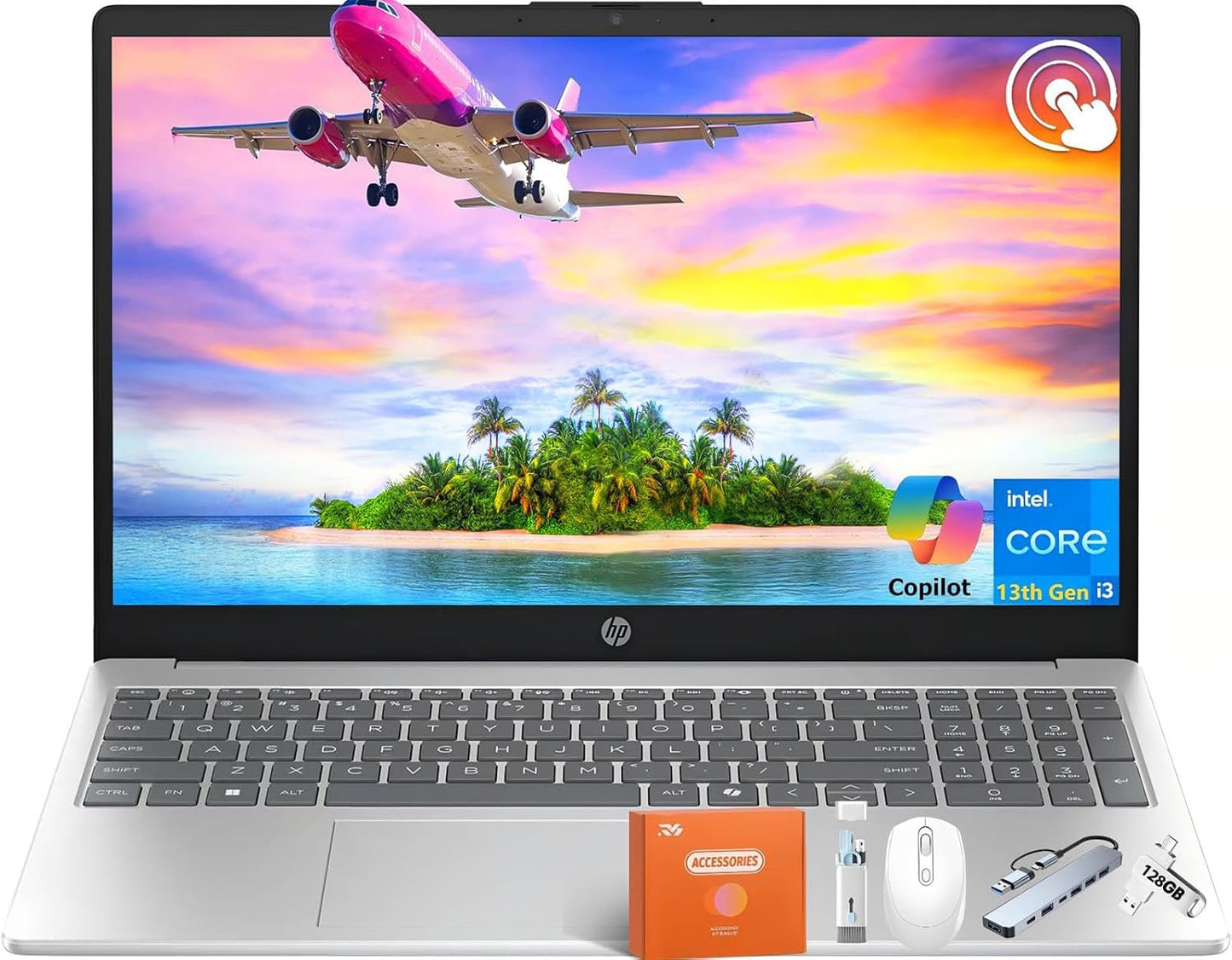 HP 15.6 Touchscreen Business Laptop with 64 GB RAM and 2 TB SSD