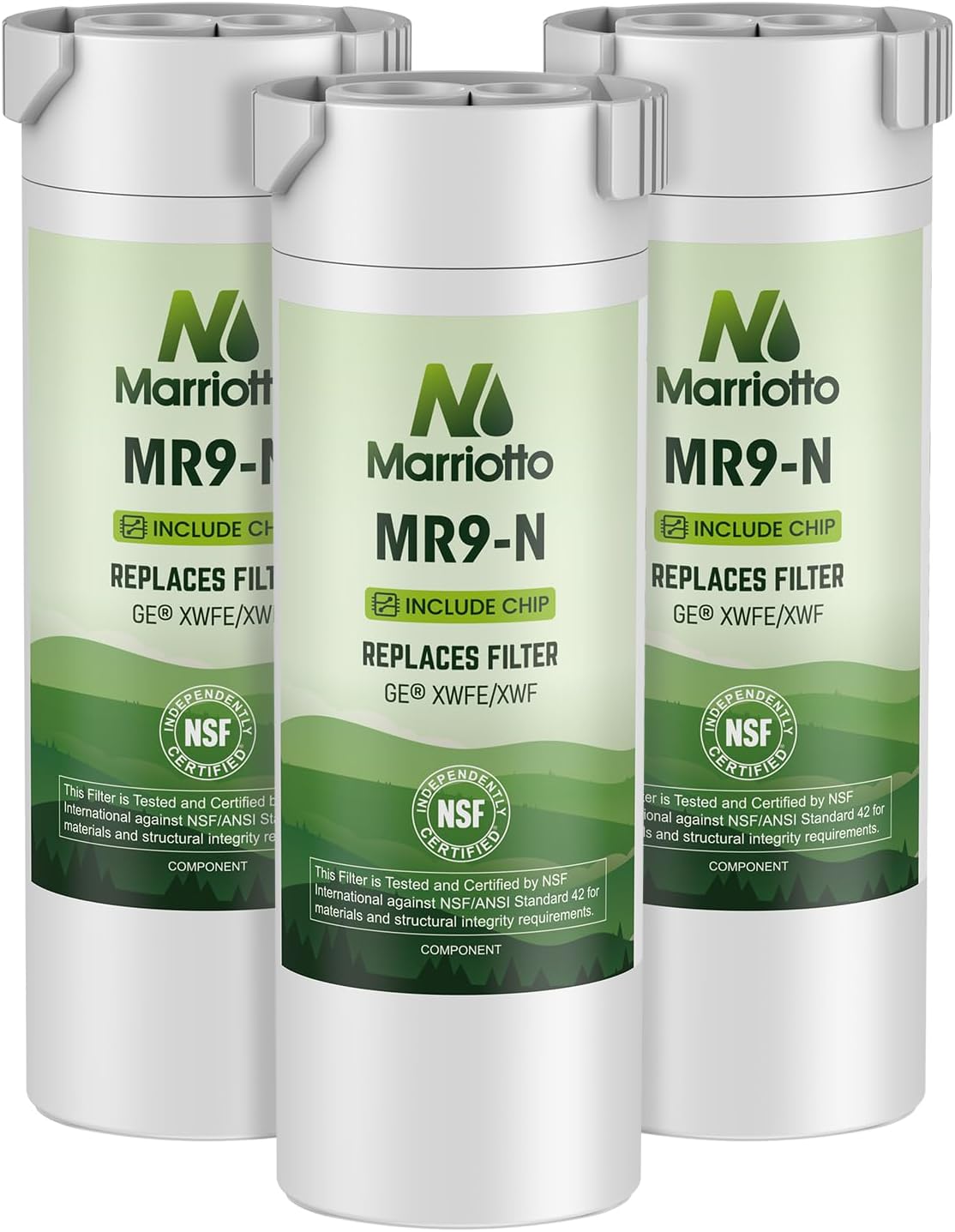 MARRIOTTO Water Filter Compatible with GE XWFE - Pack of 3
