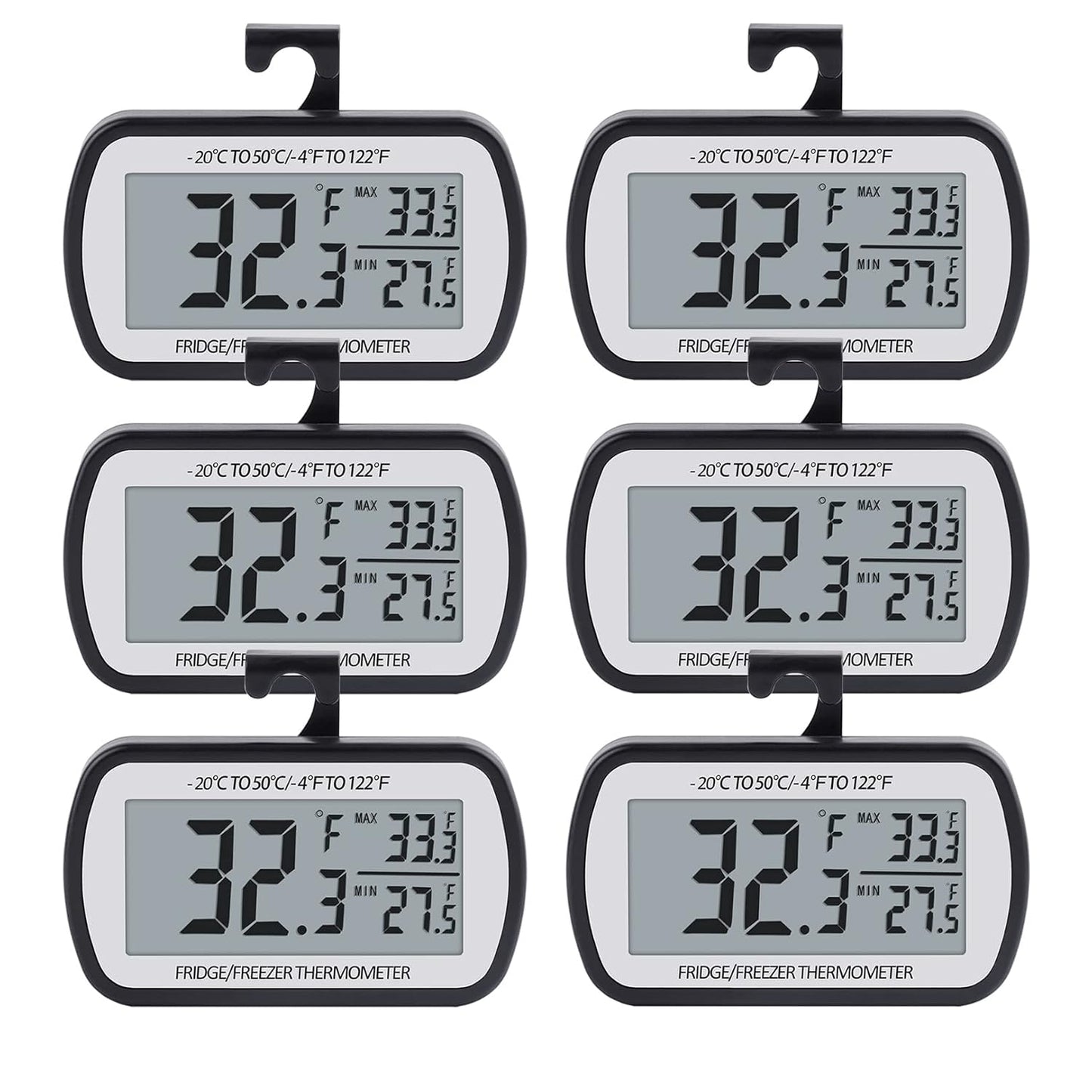 AEVETE Refrigerator Thermometer for Accurate Food Safety Readings