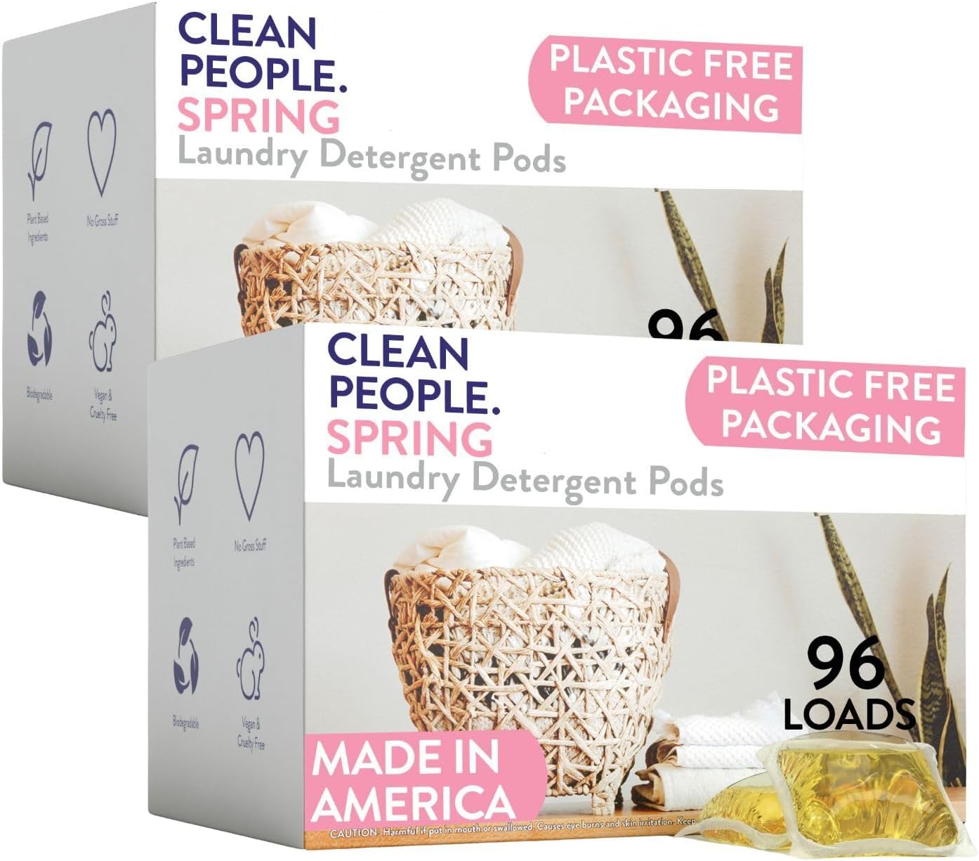 Clean People Laundry Detergent Pods - Hypoallergenic Stain Fighters