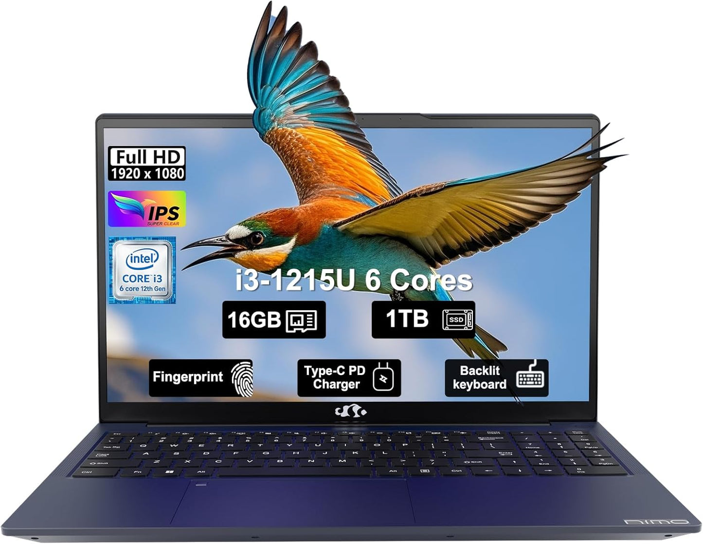 NIMO 15.6 IPS FHD Business Laptop with Intel i3 and 16GB RAM