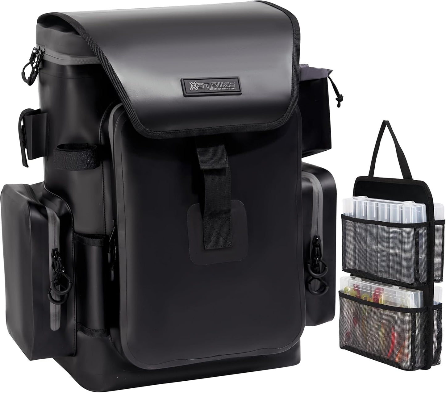 Waterproof Fishing Backpack with Rod Holder & Tackle Boxes - X Strike