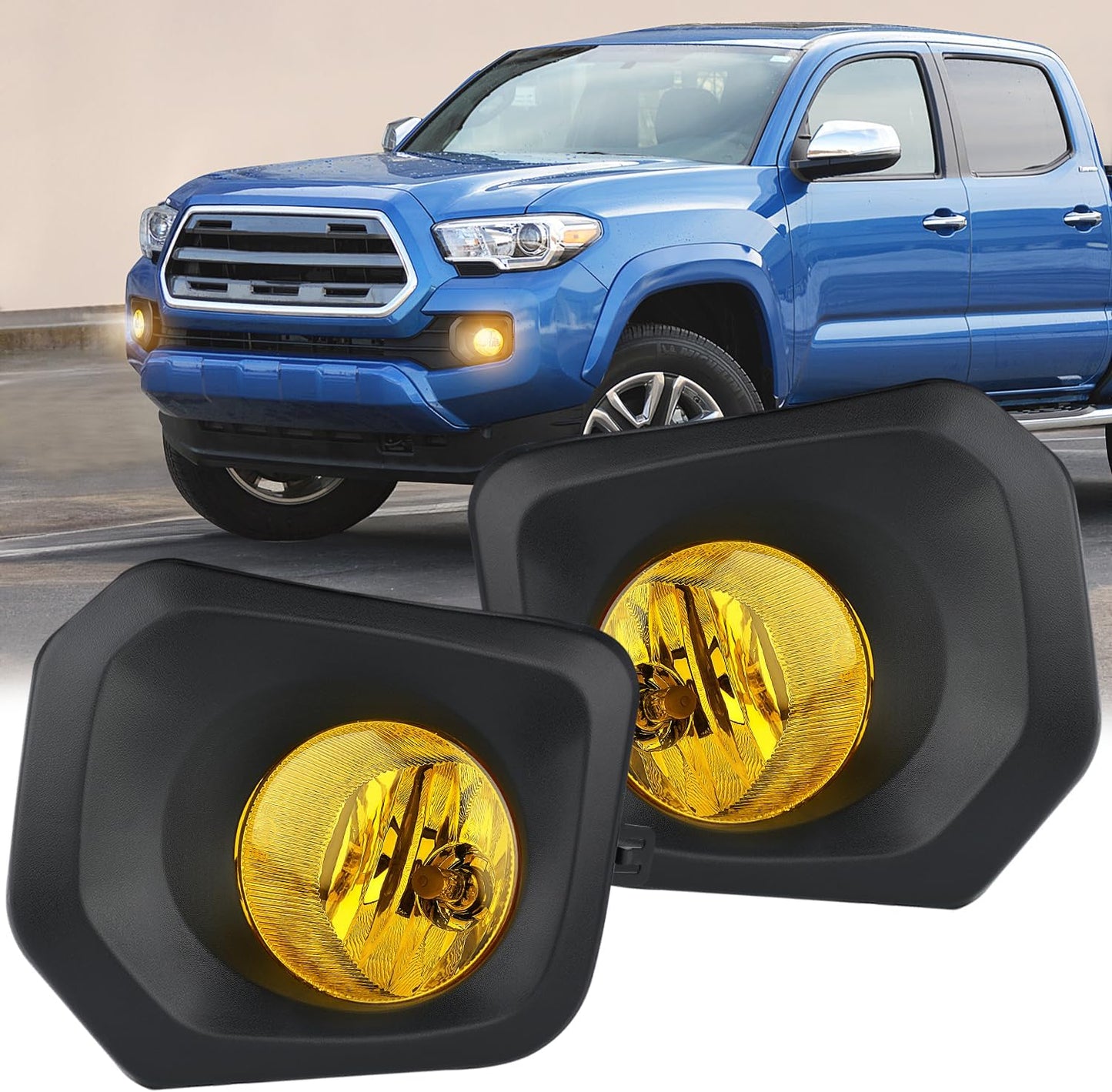 Nilight Fog Lights Assembly for 2016-2023 Toyota Tacoma SR SR5