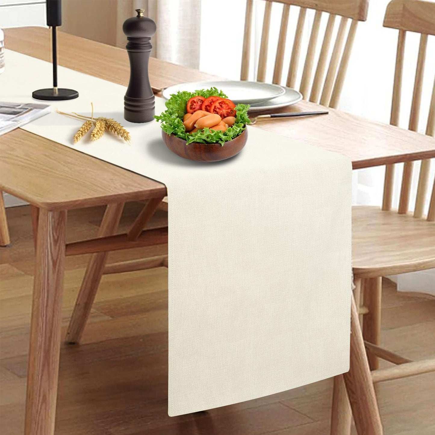 Waterproof Wipeable Table Runner for Rustic Farmhouse Style