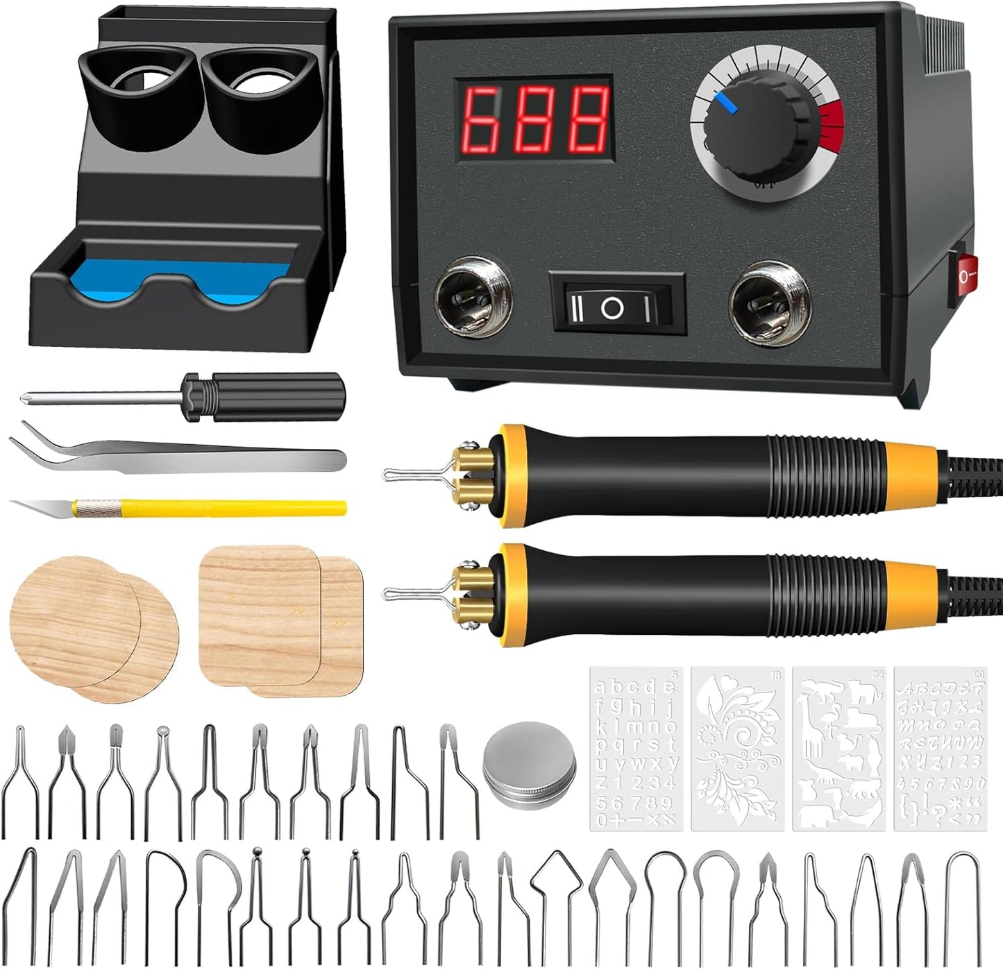 Digital Adjustable Temperature Wood Burning Tool for Artistry