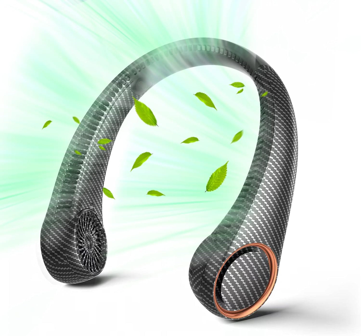Portable Neck Fan for Hands-Free Cooling, 360 Degree Airflow