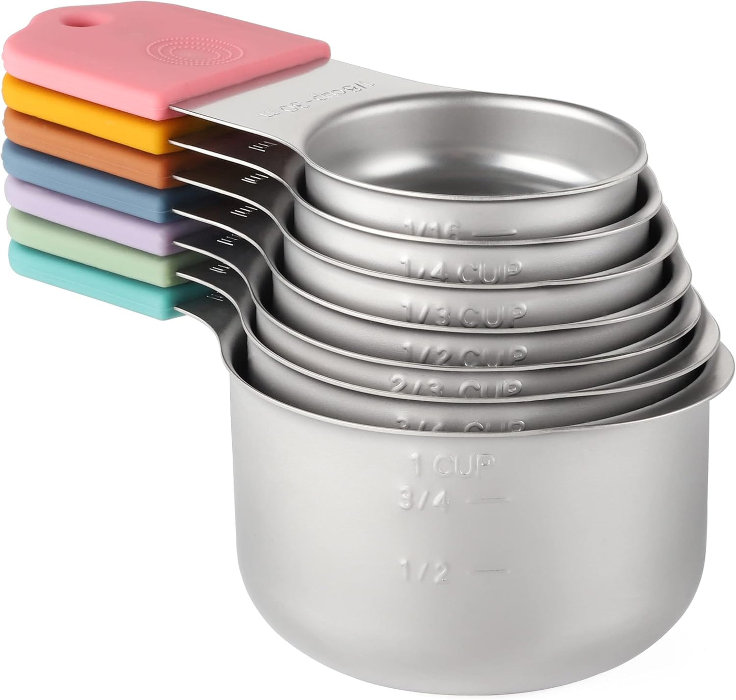 Magnetic Measuring Cups Set of 7 for Accurate Cooking Needs