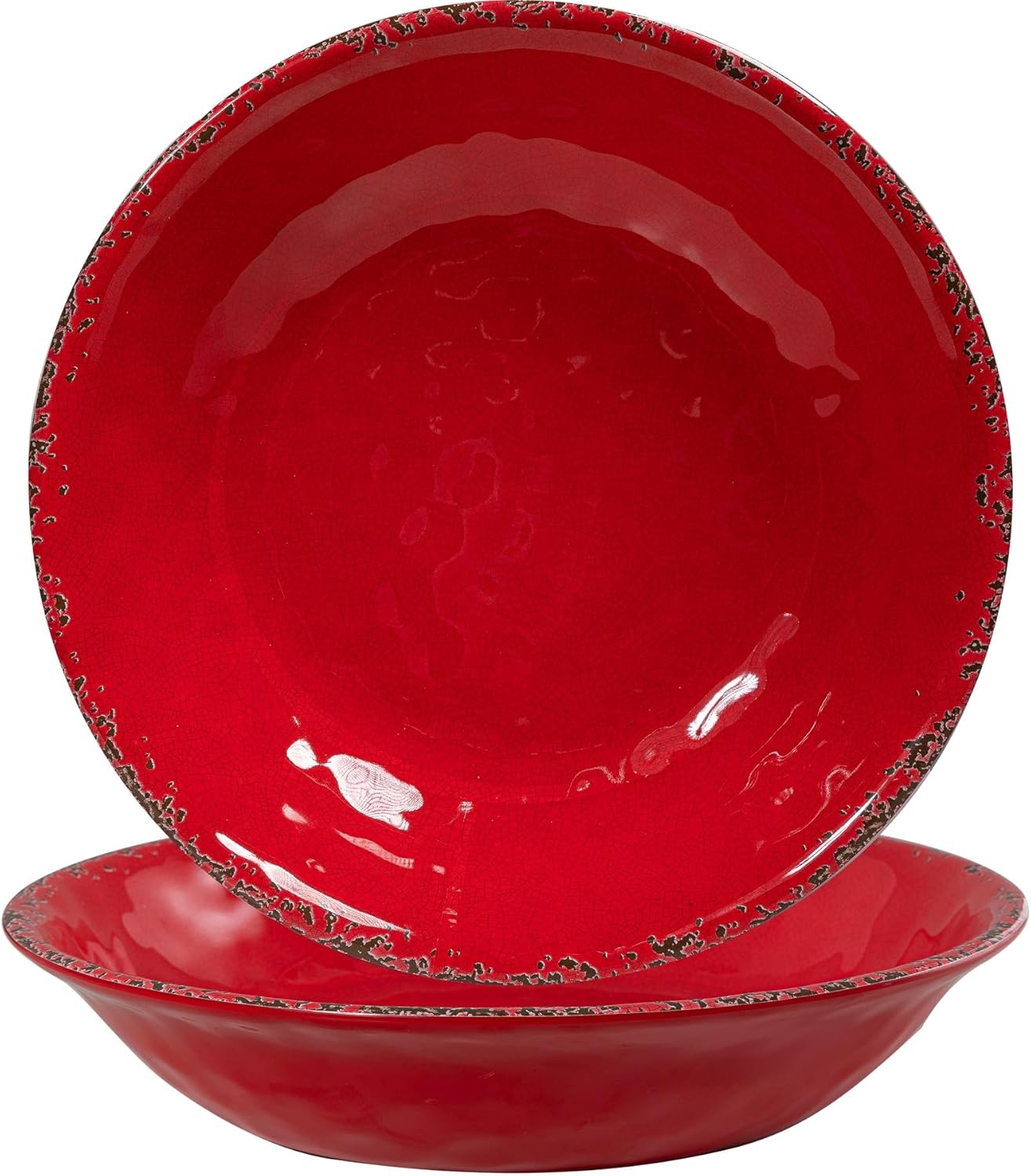 Extra Large Melamine Serving Bowls Set for Christmas Gatherings