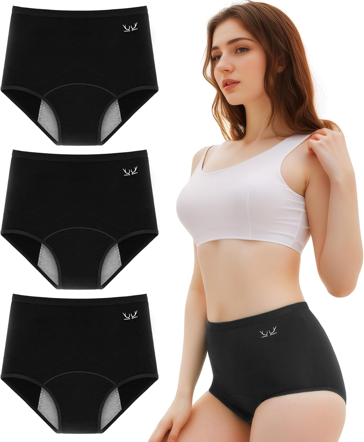 Benirap Leakproof High Waisted Period Panties