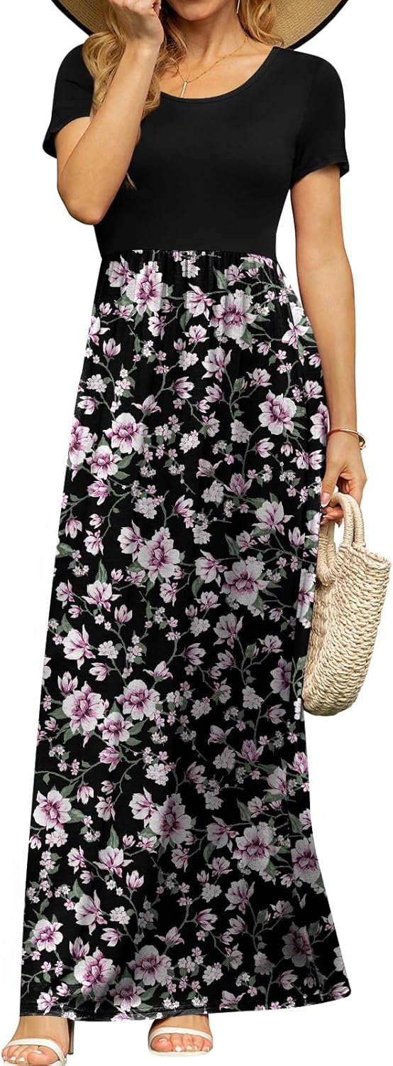 DB MOON Womens Summer Maxi Dresses with Pockets for Any Occasion