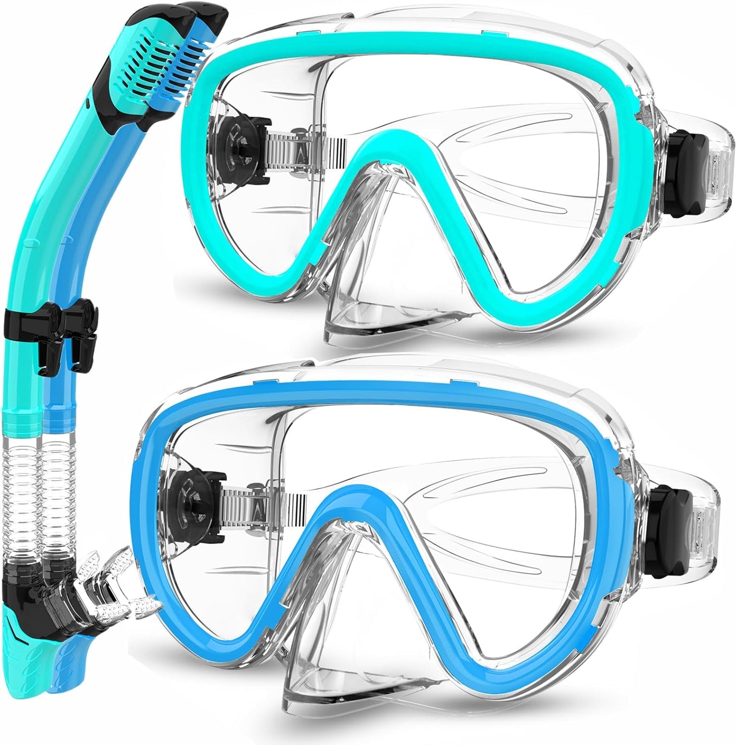 Bairuifu Dry Snorkel Set | Easy Breathing for Adults