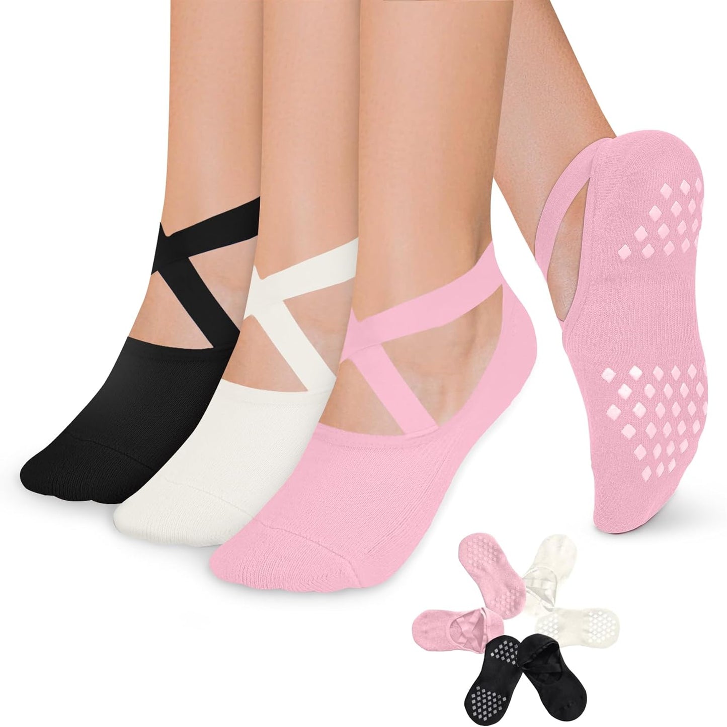 Diu Life Non-Slip Pilates Socks - Grip for Women