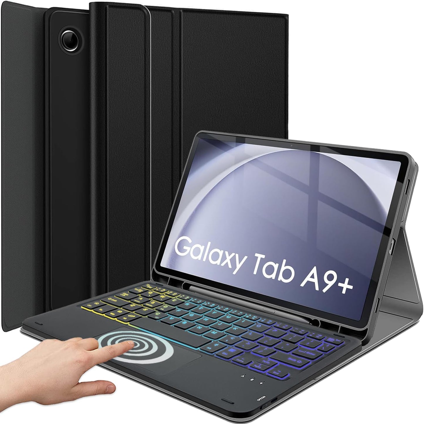 Backlit Touchpad Keyboard Case for Samsung Galaxy Tab A9 Plus 2023