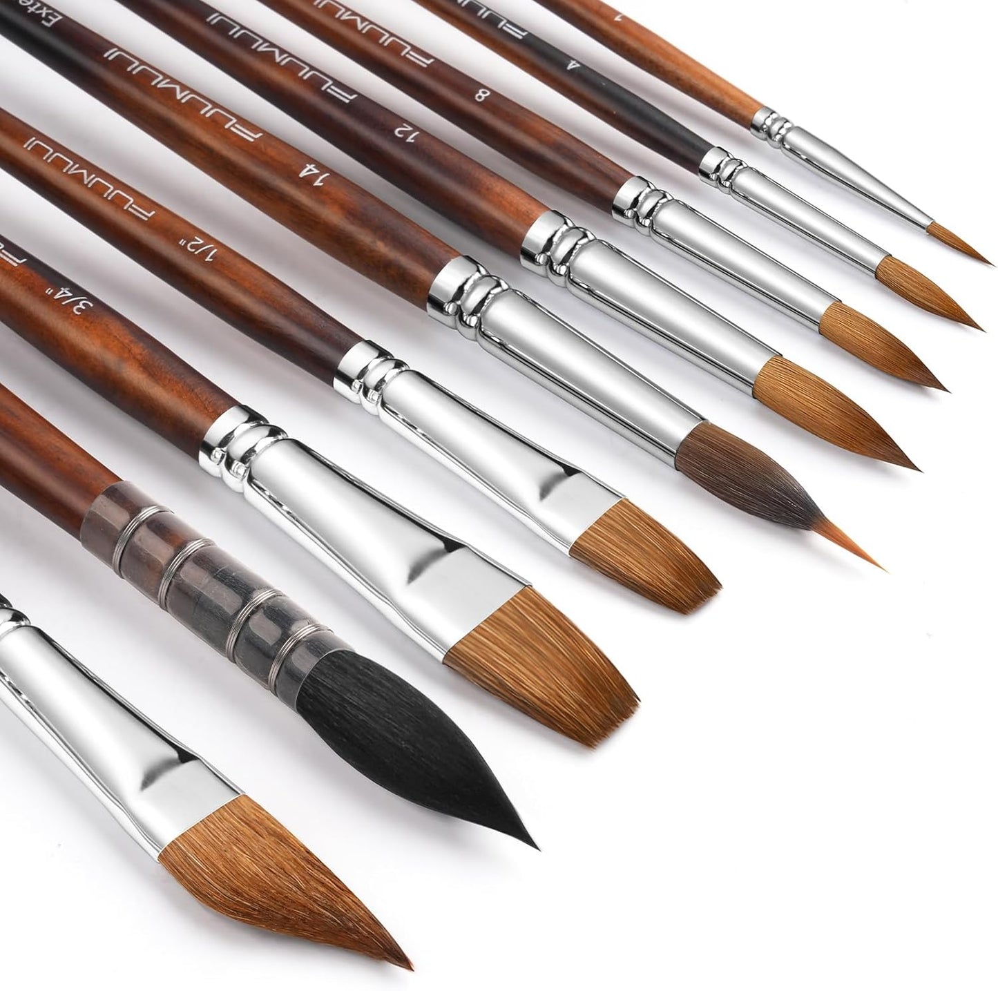 Fuumuui Watercolor Brushes Professional Set for Artists