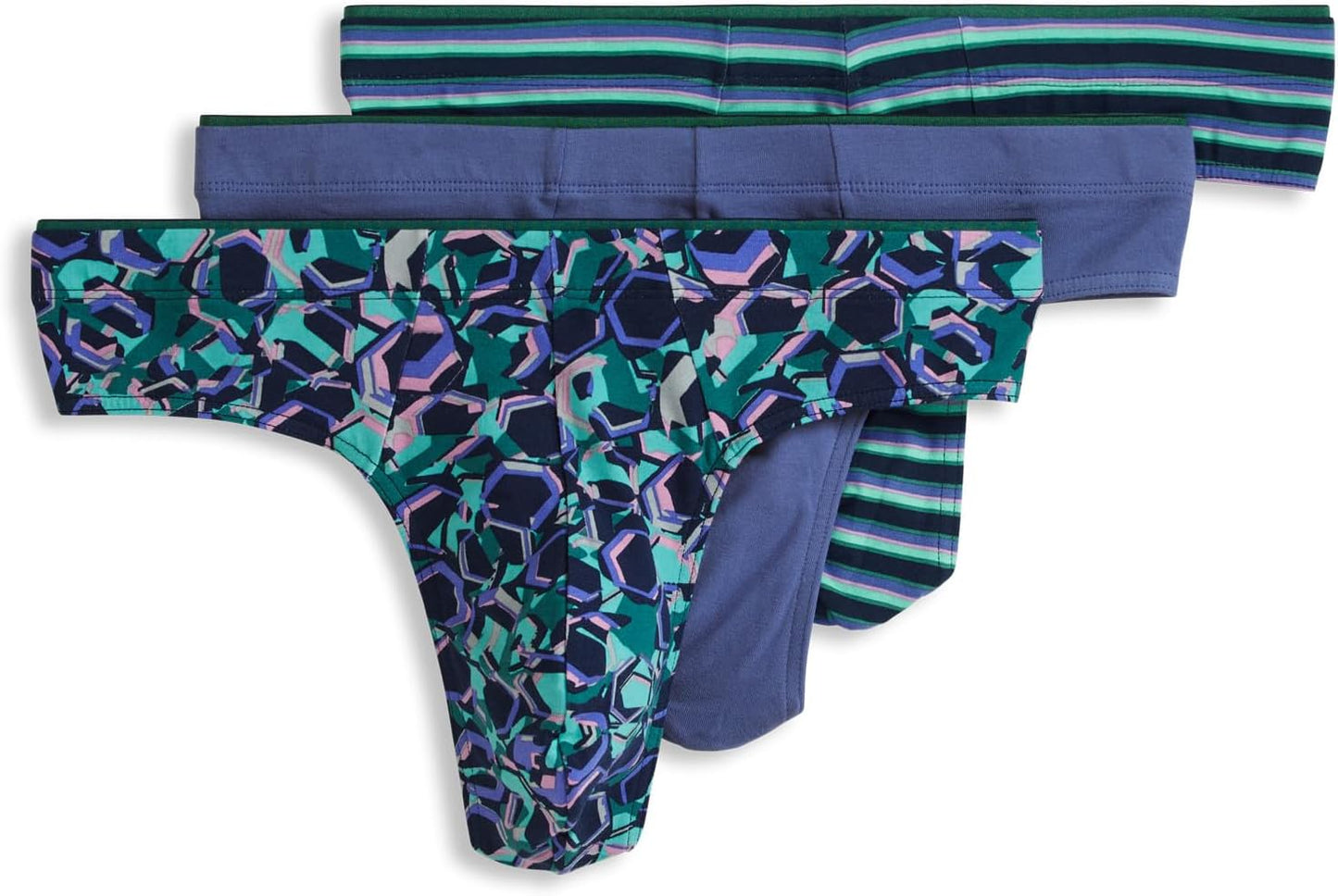 Jockey Men's Underwear True Style Thong - Comfortable 3 Pack