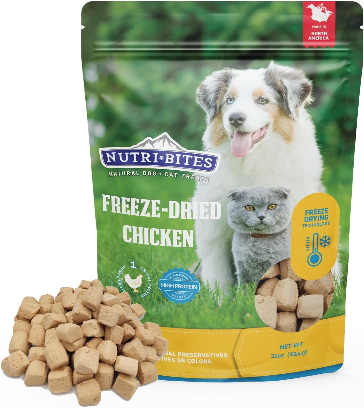 All-Natural Freeze-Dried Chicken Pet Treats | High Protein Boost