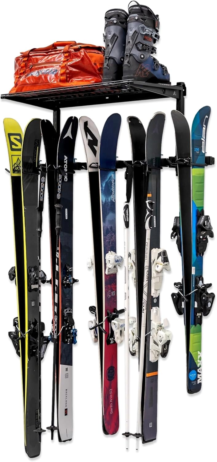 StoreYourBoard Lone Peak Ski Rack - Holds 5 Pairs!