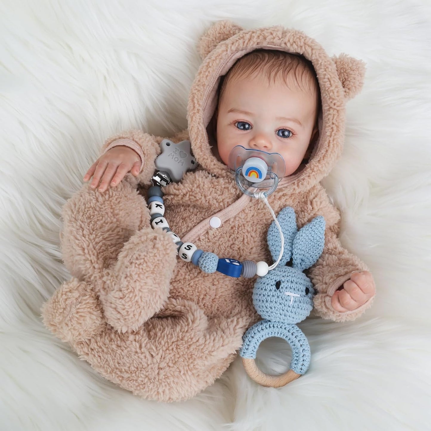 Reborn Realistic Baby Doll - 18 Inch Lifelike Silicone Baby Boy