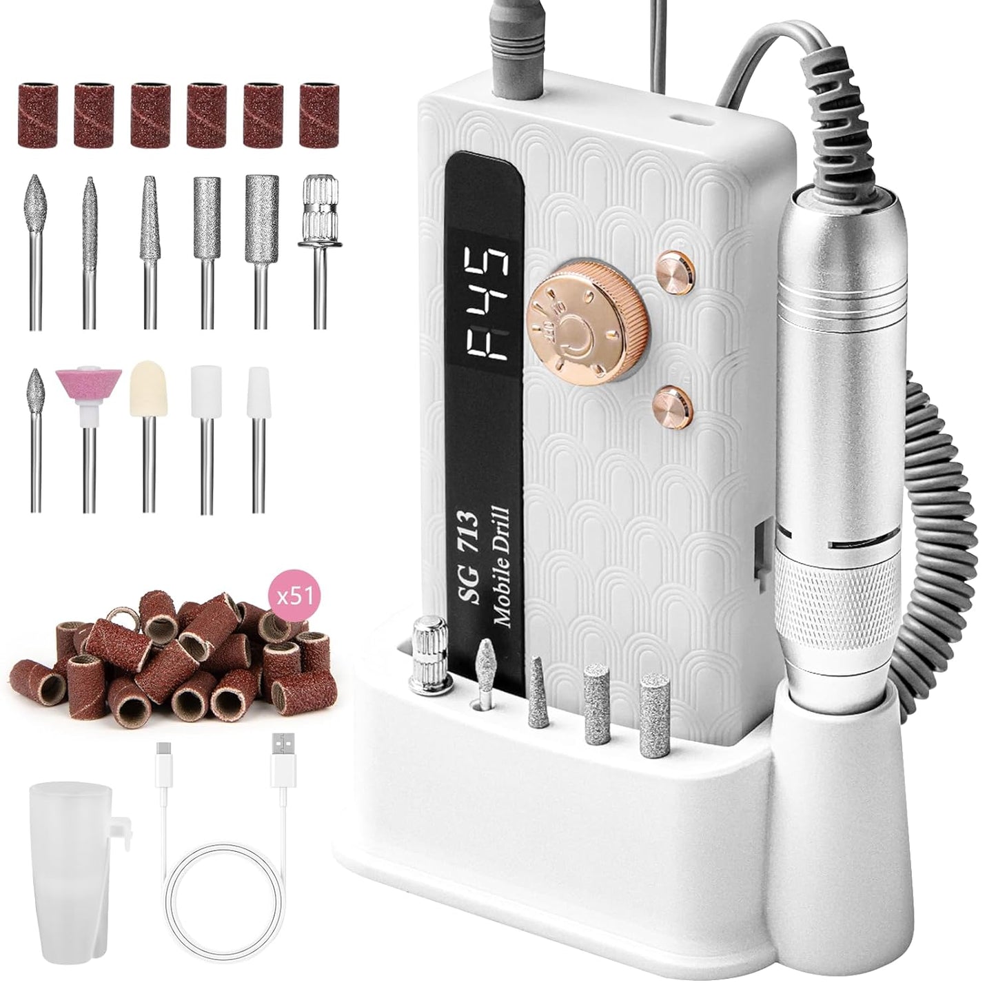 Electric Nail File Professional Kit for Salon-Quality Results