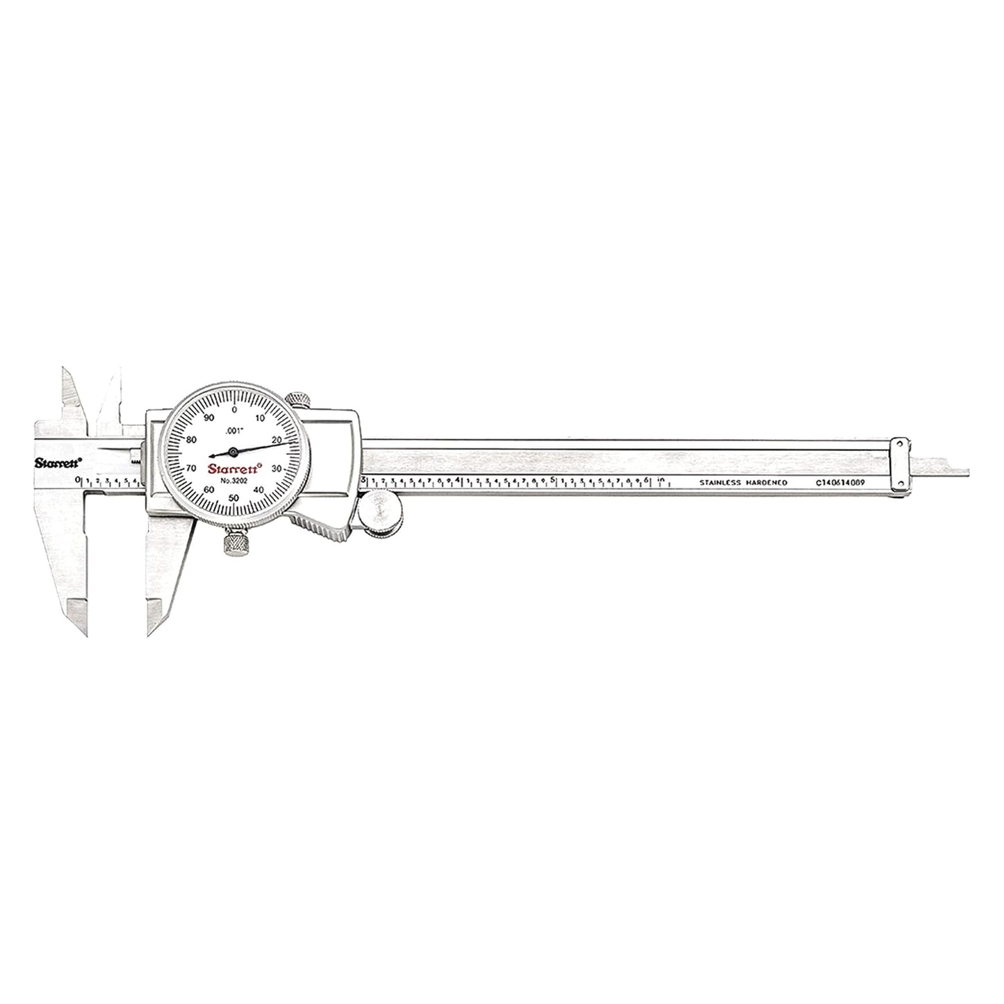 Starrett Dial Caliper with Adjustable Bezel for Precision Use