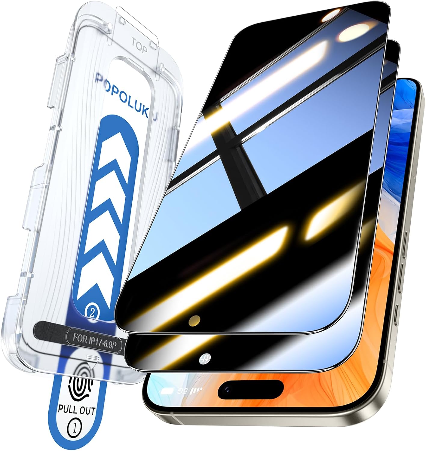 9H+ Military-Grade Tempered Glass Privacy Screen Protector