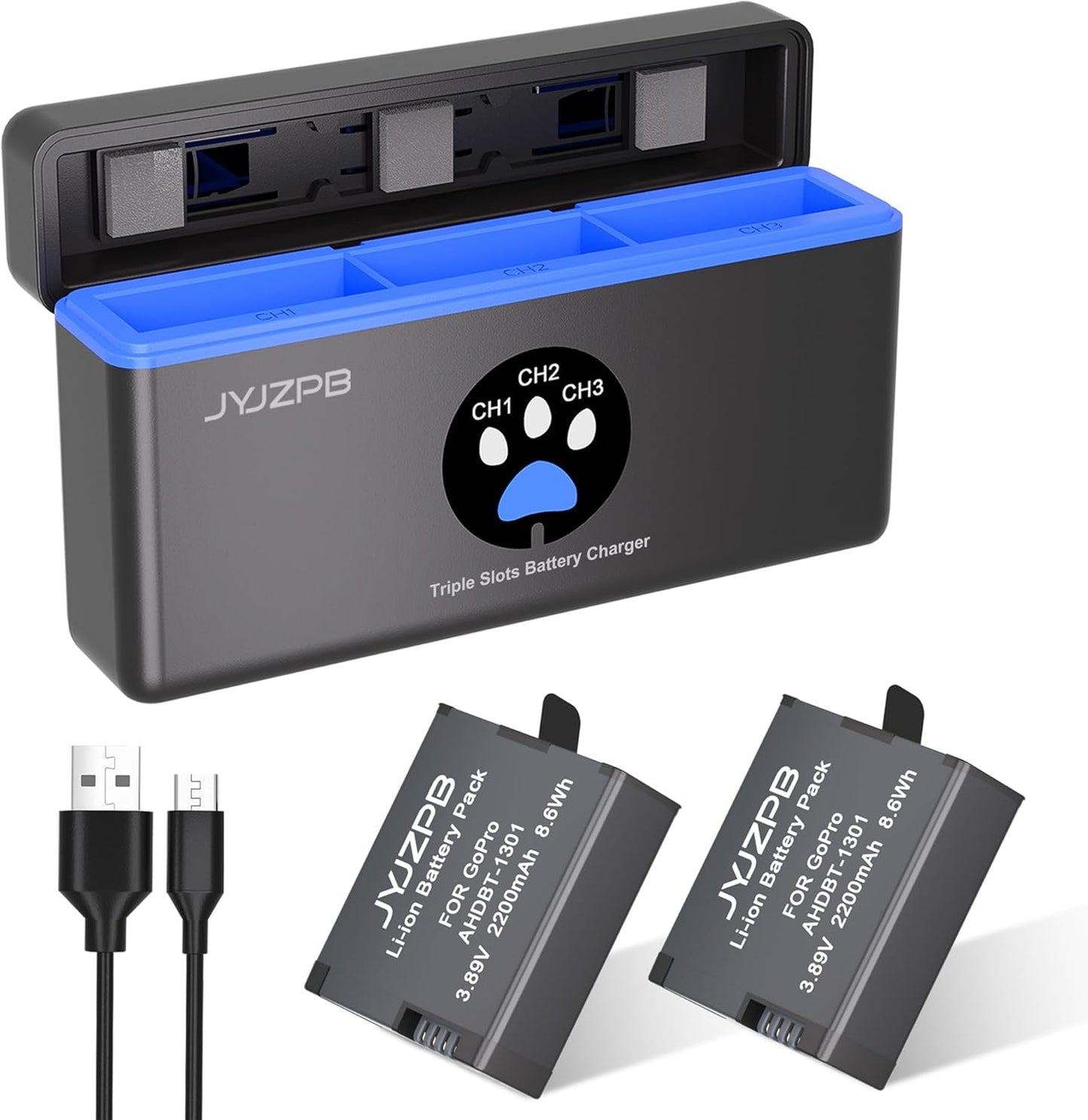 JYJZPB Hero 13 Battery 2200mAh for GoPro Hero 13 Black