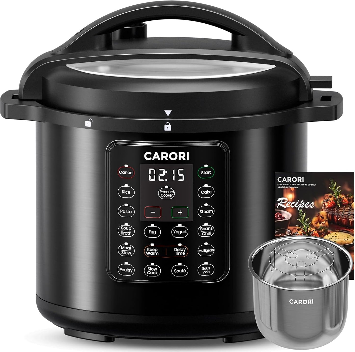 1200W 12-in-1 Electric Pressure Cooker for Versatile Cooking