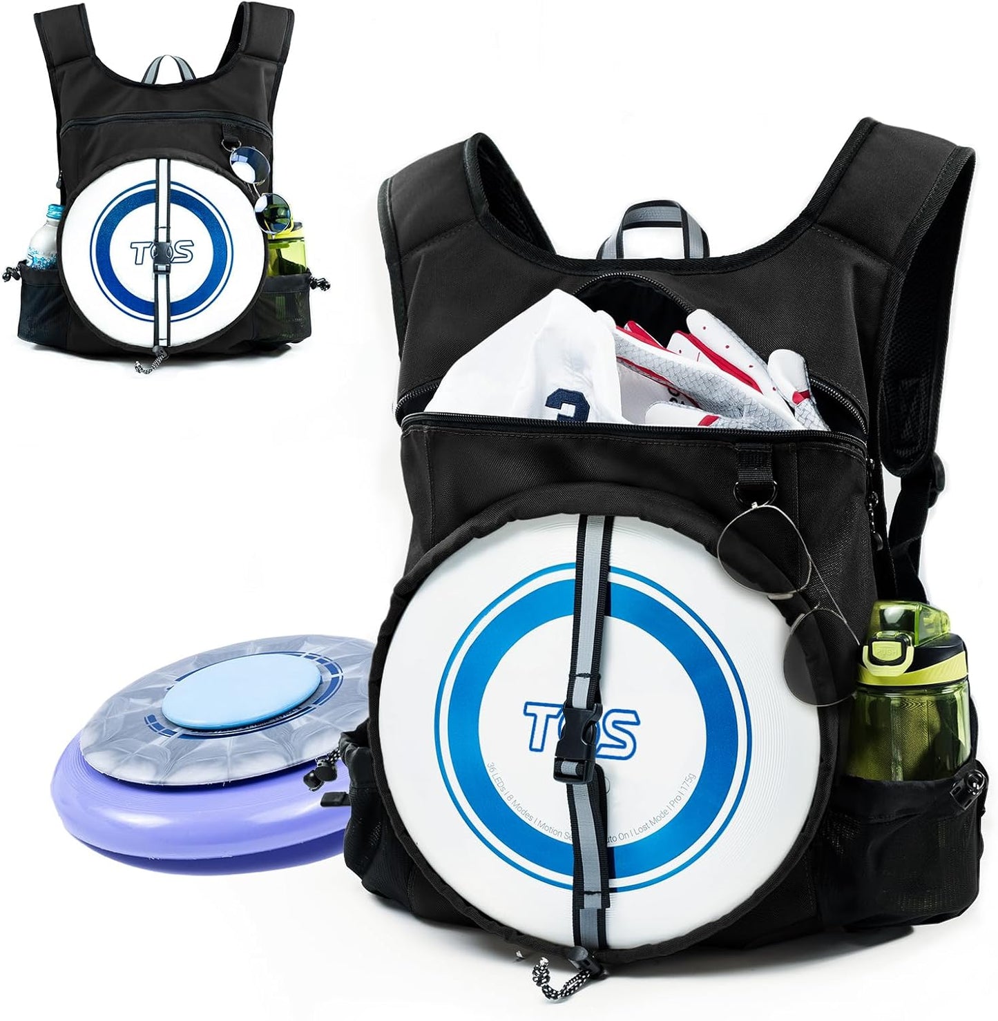 VIGEGARI Gym Backpack: Zippered & Multi-pocket for Men
