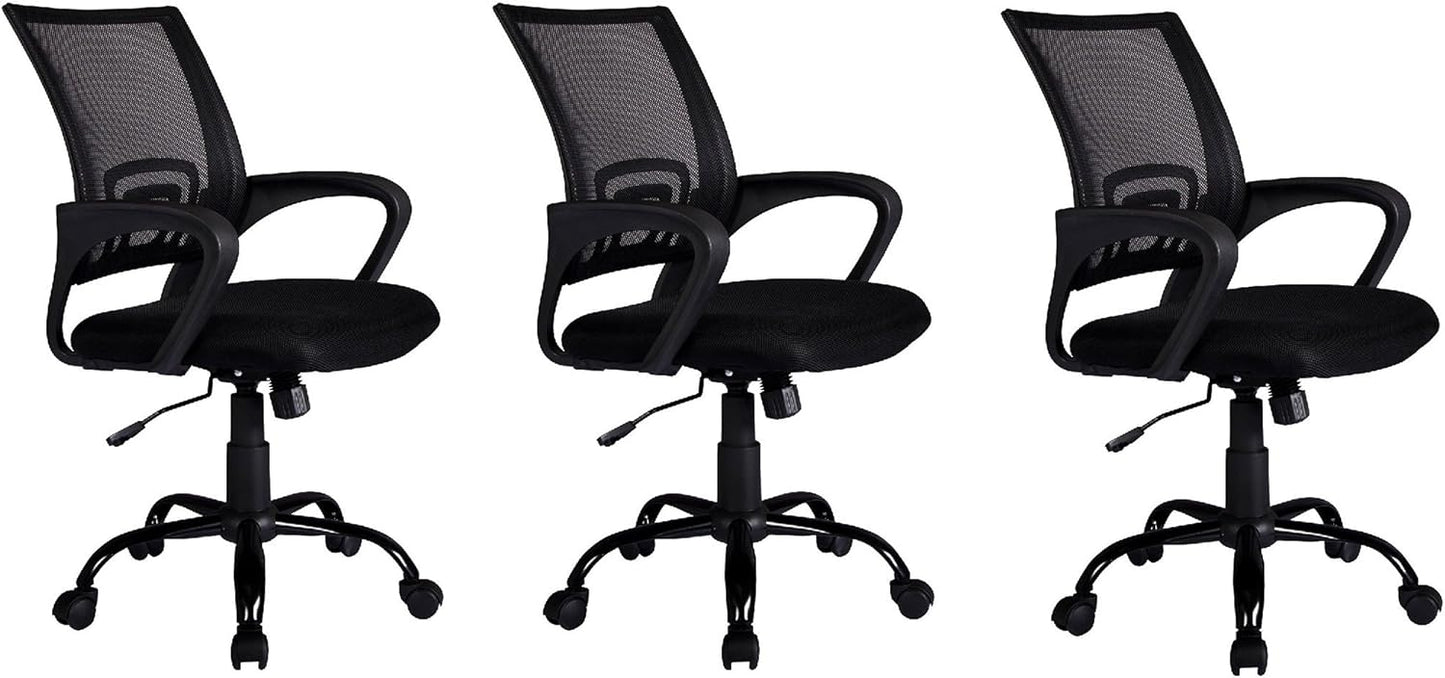 3 Pack Ergonomic Mesh Office Chairs - BestMassage