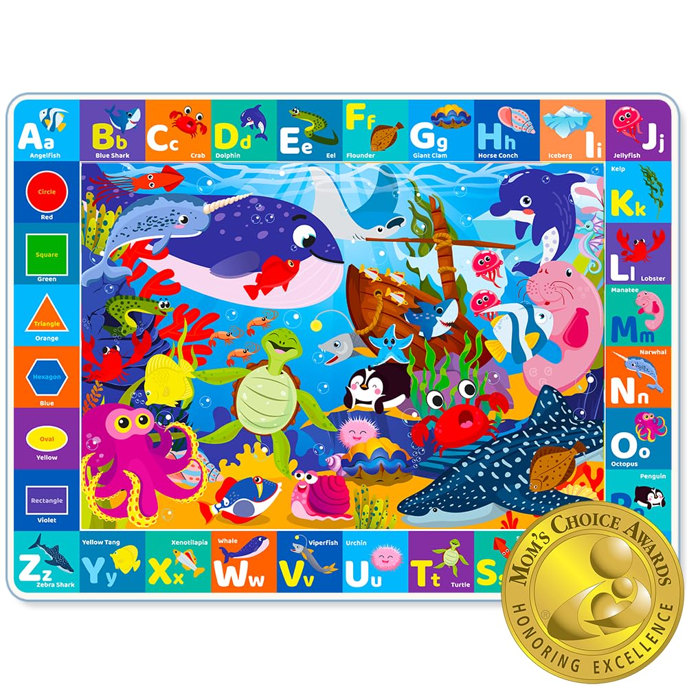 QUOKKA Baby Play Mat - Extra Thick Non-Slip ABC Rug for Kids