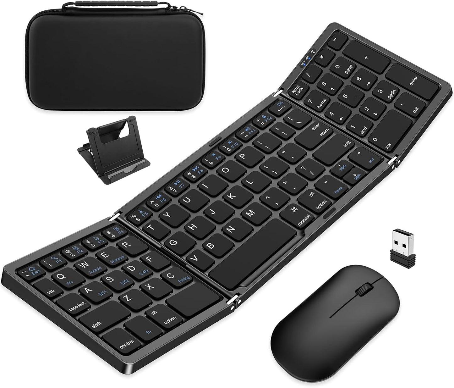 EDJO Foldable Keyboard & Mouse: Portable Multi-Device Combo