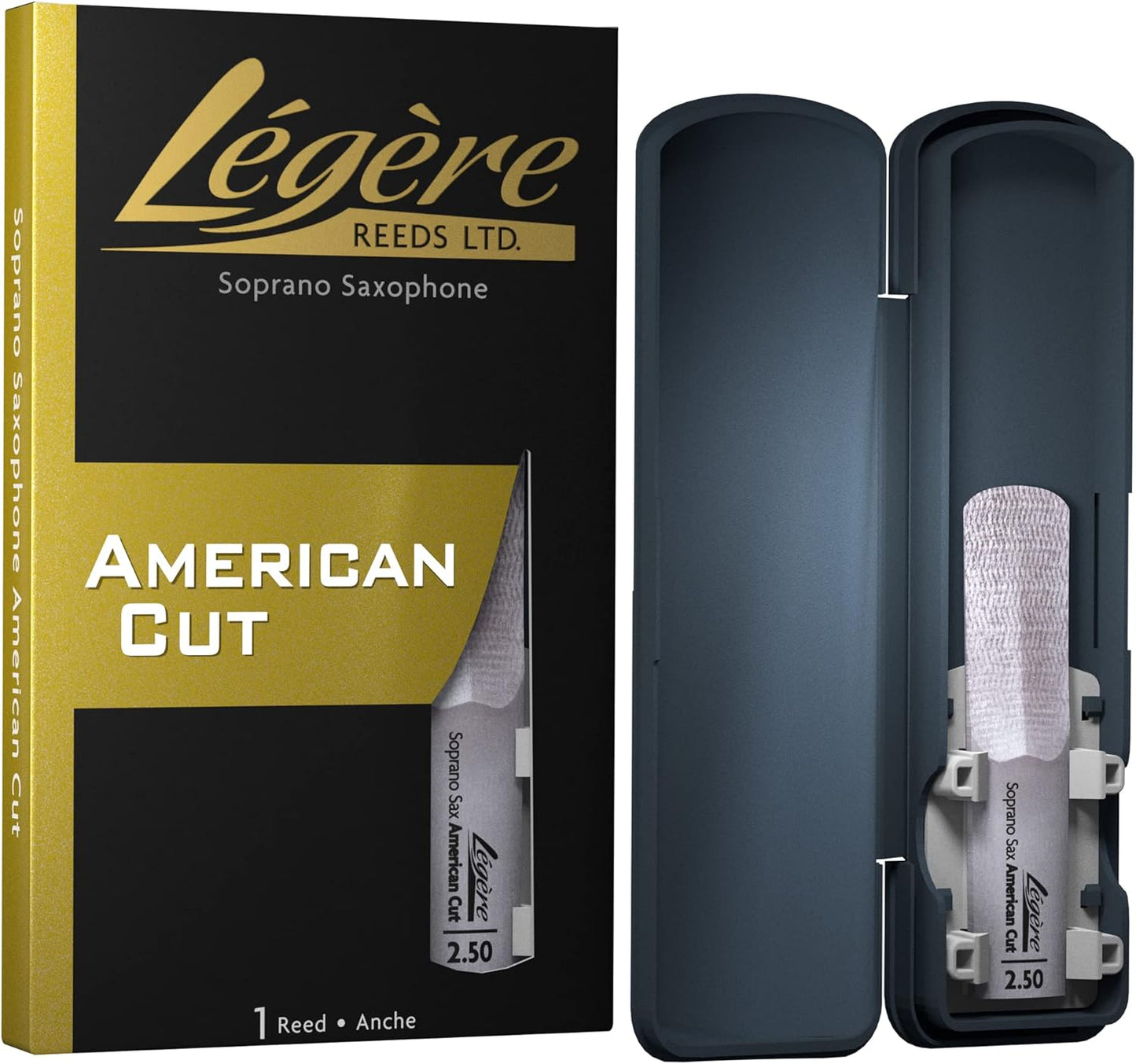 Legere Reeds Soprano Saxophone Reed American Cut Strength 2.50