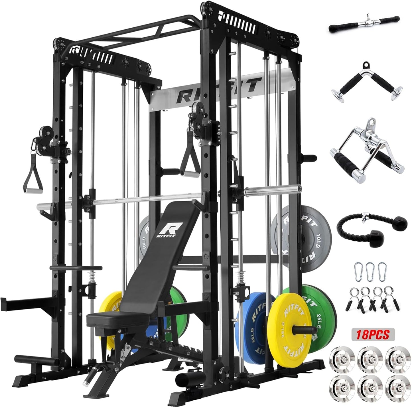 Ultimate Home Gym Power Package with RitFit Smith Machine