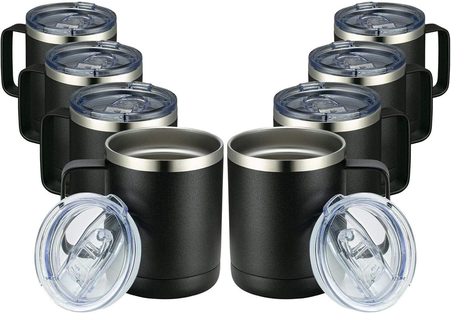 MEWAY 12oz Coffee Mug Set - Insulated Travel Tumblers for All
