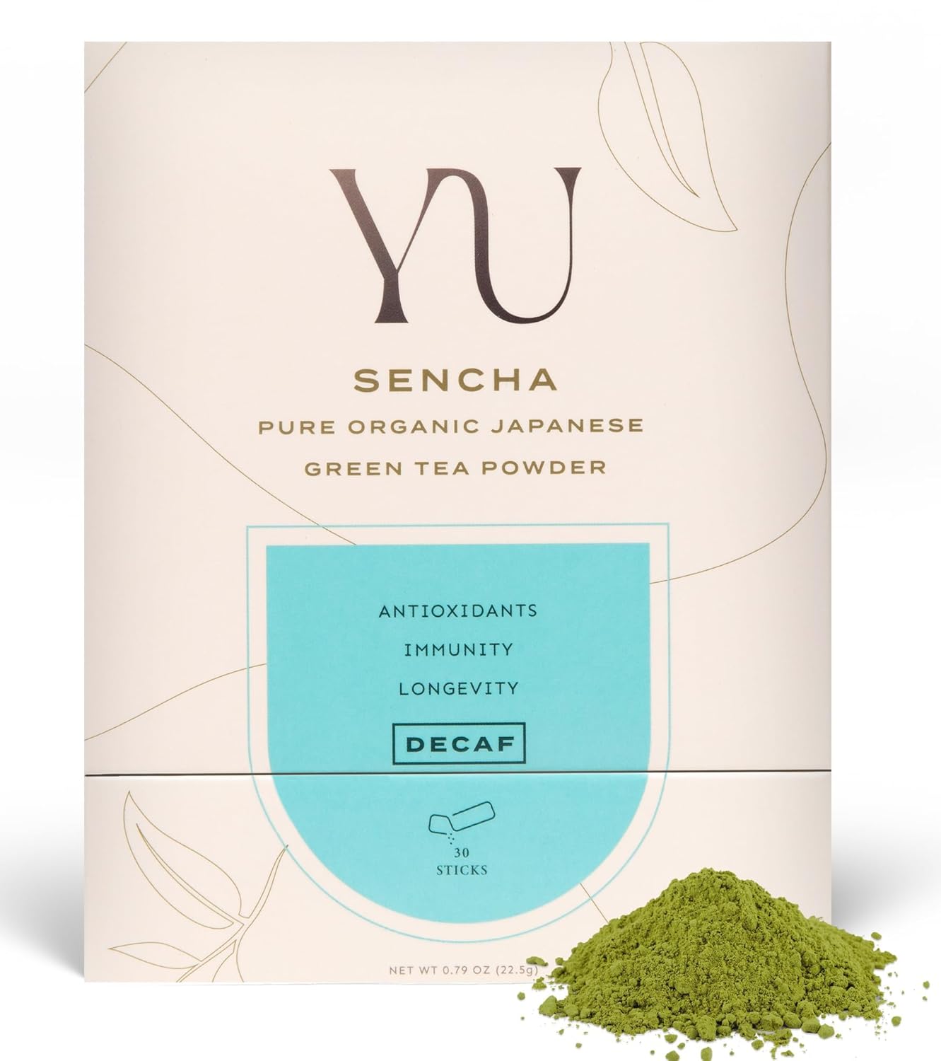 Decaf Organic Sencha Green Tea Powder - Instant Packets for Wellness