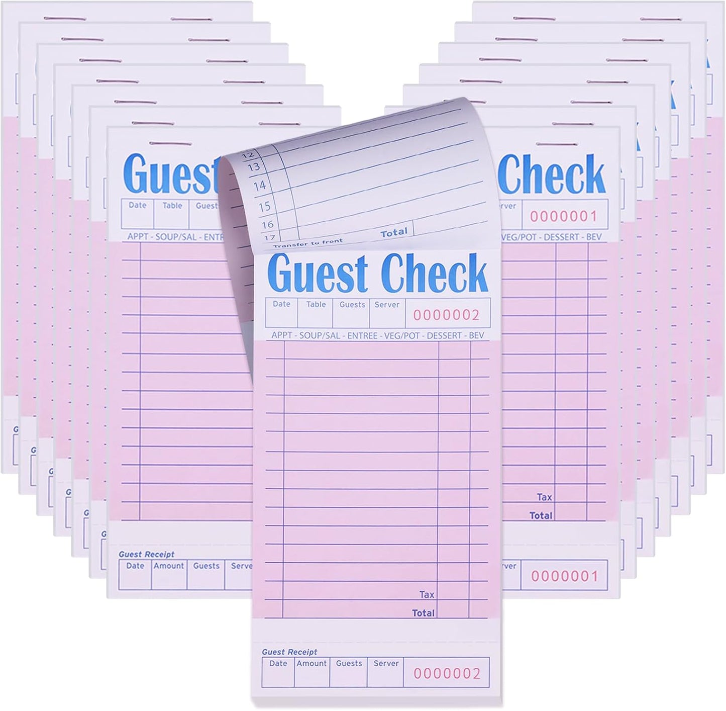 60 Pack Guest Checks Books for Efficient Restaurant Service