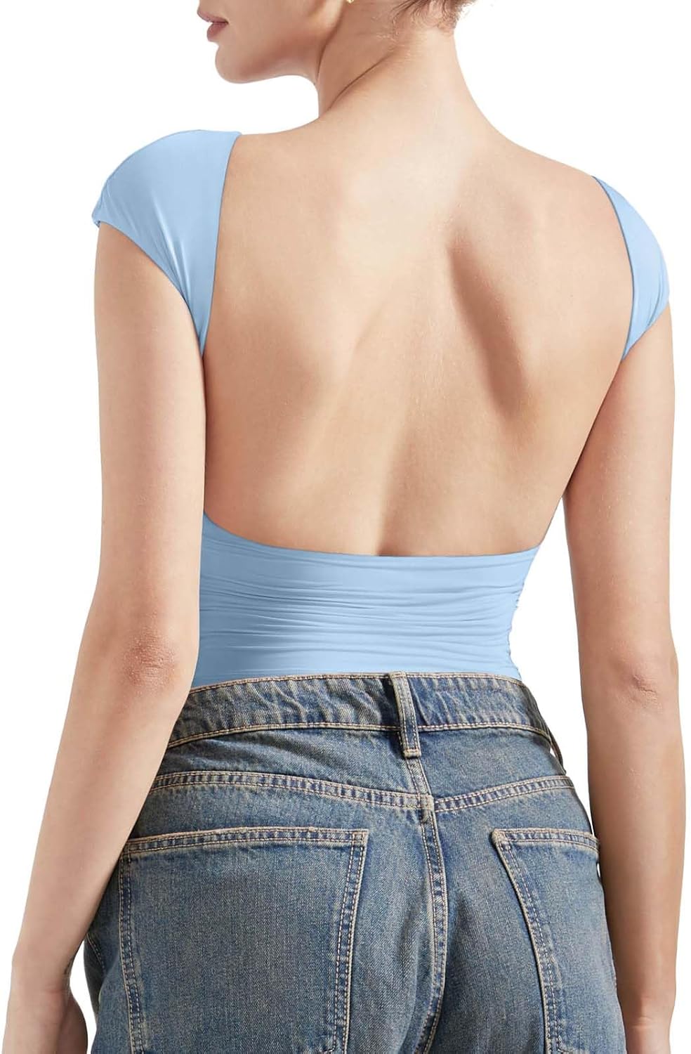 SUUKSESS Women Backless Sexy Going Out Tops for Summer Fun