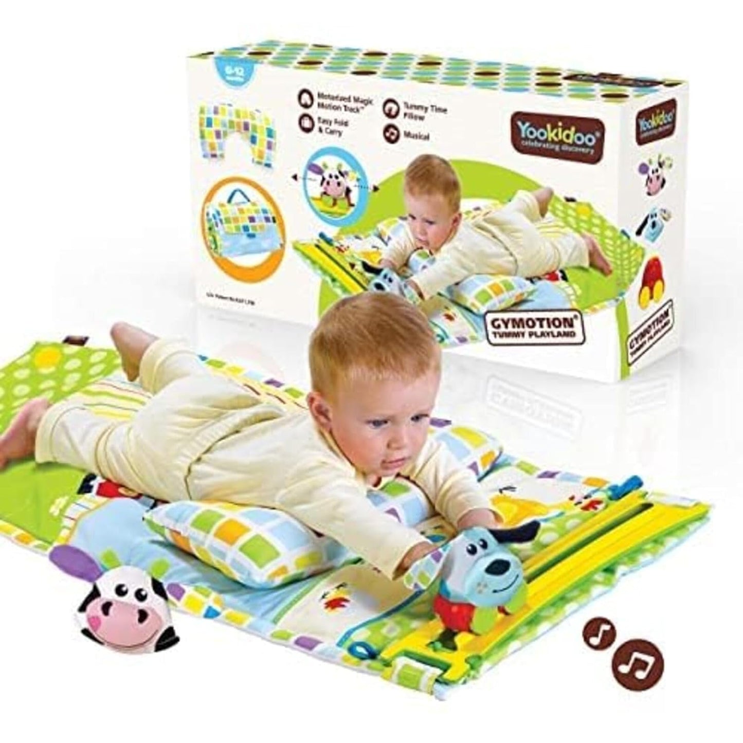 Yookidoo Baby Gym and Play Mat - 3 Stage Accessory Gym