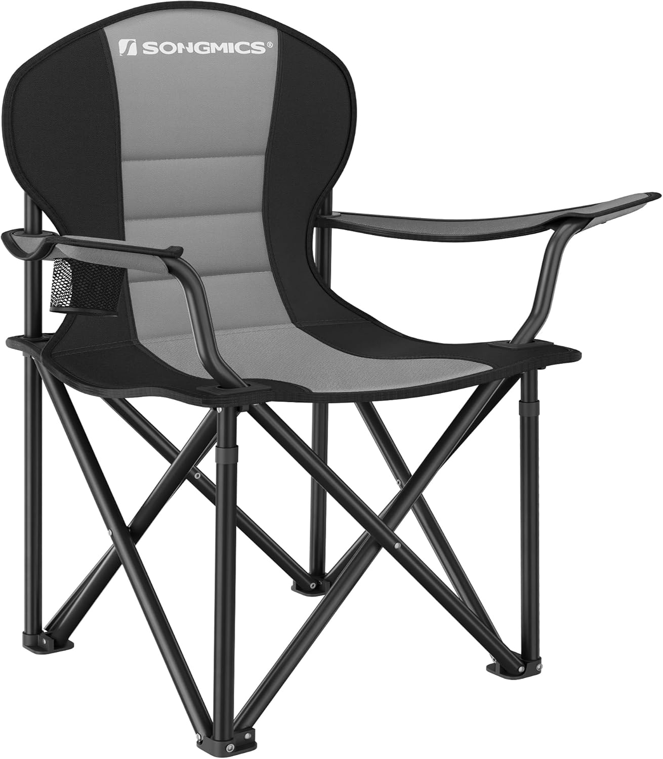 Folding Camping Chair with Comfortable Sponge Seat and Cup Holder