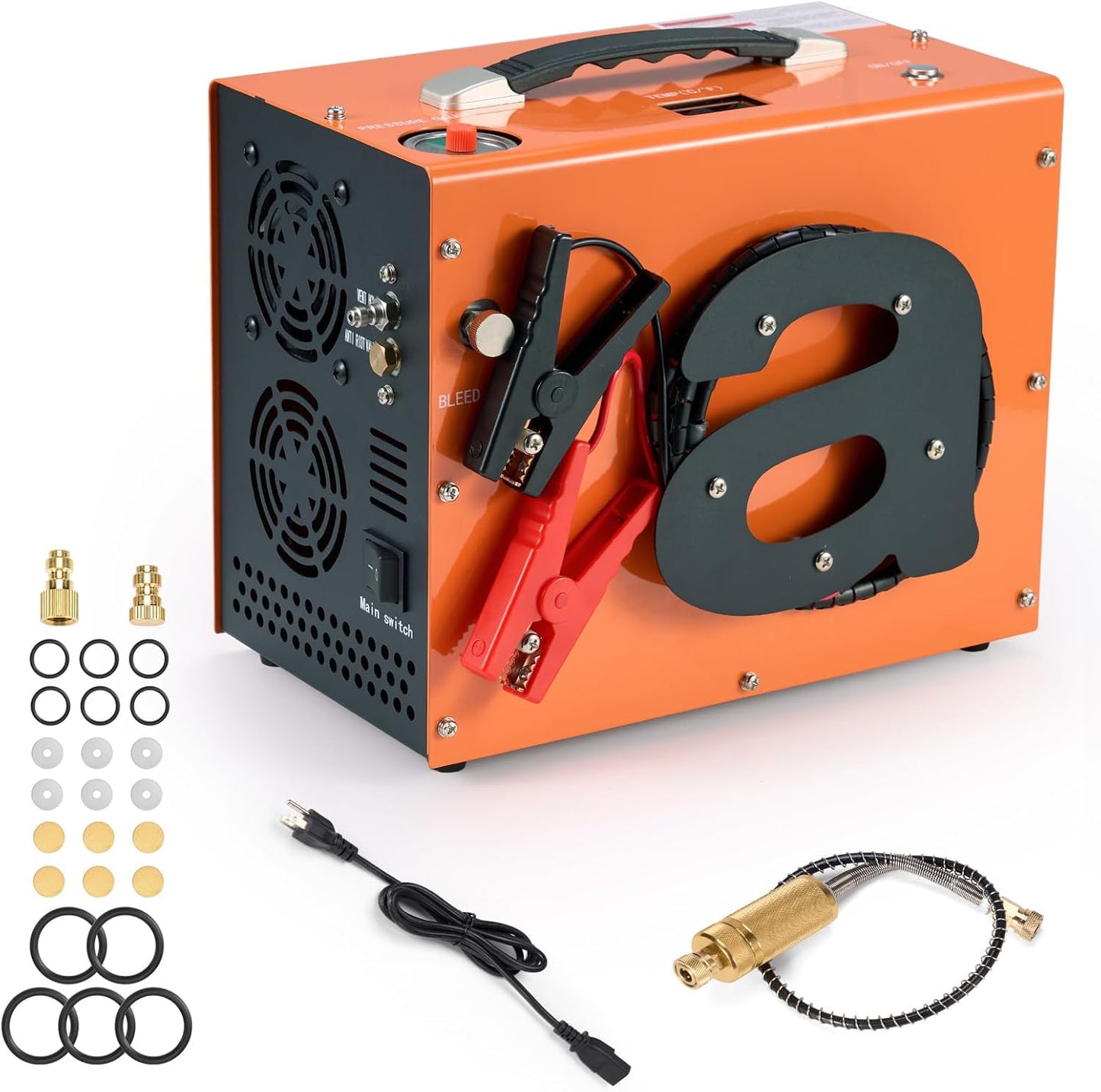 Portable 4500Psi PCP Air Compressor - Easy Auto-Stop Start