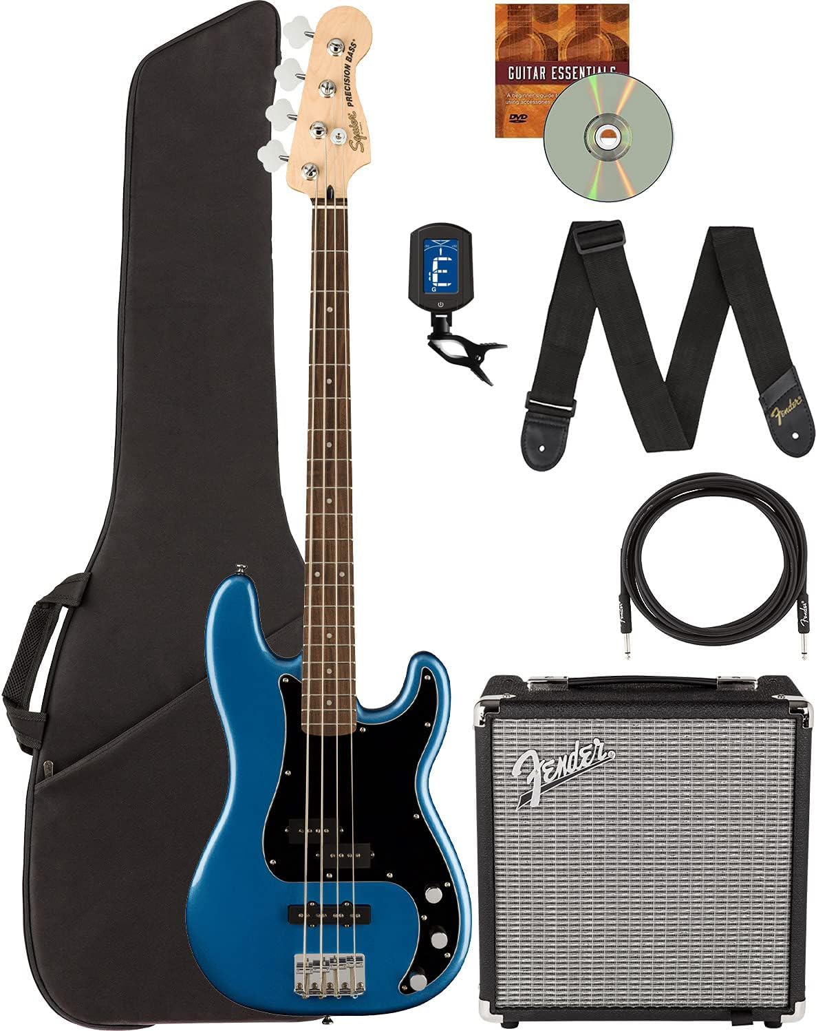 Fender Squier Affinity Precision Bass PJ Bundle with Amplifier