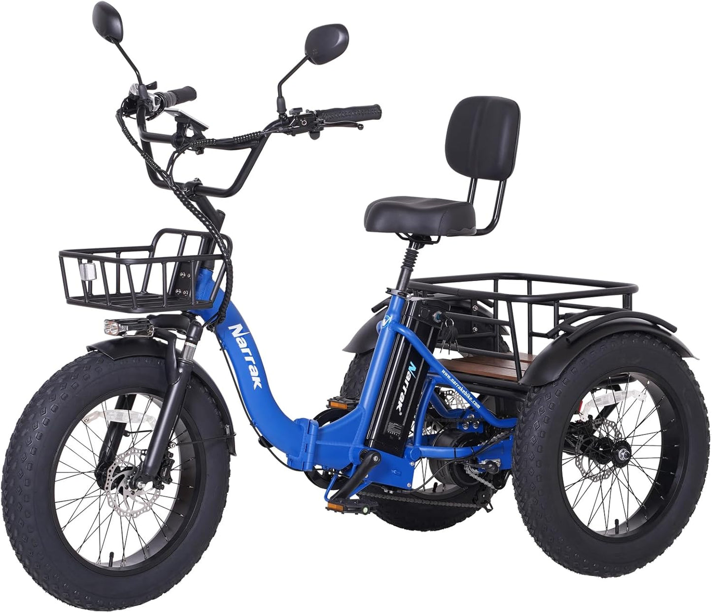 Electric Tricycle for Adults with 750W Motor and Fat Tires