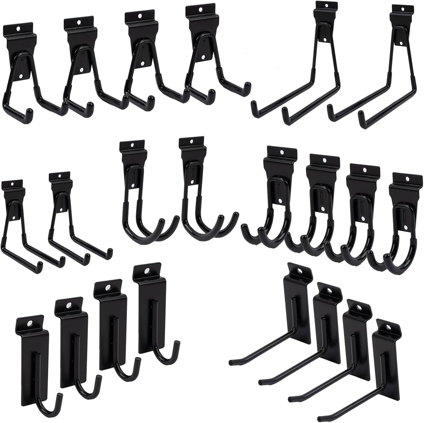 Slatwall Accessories 22 PCS Heavy Duty Garage Hooks for Storage