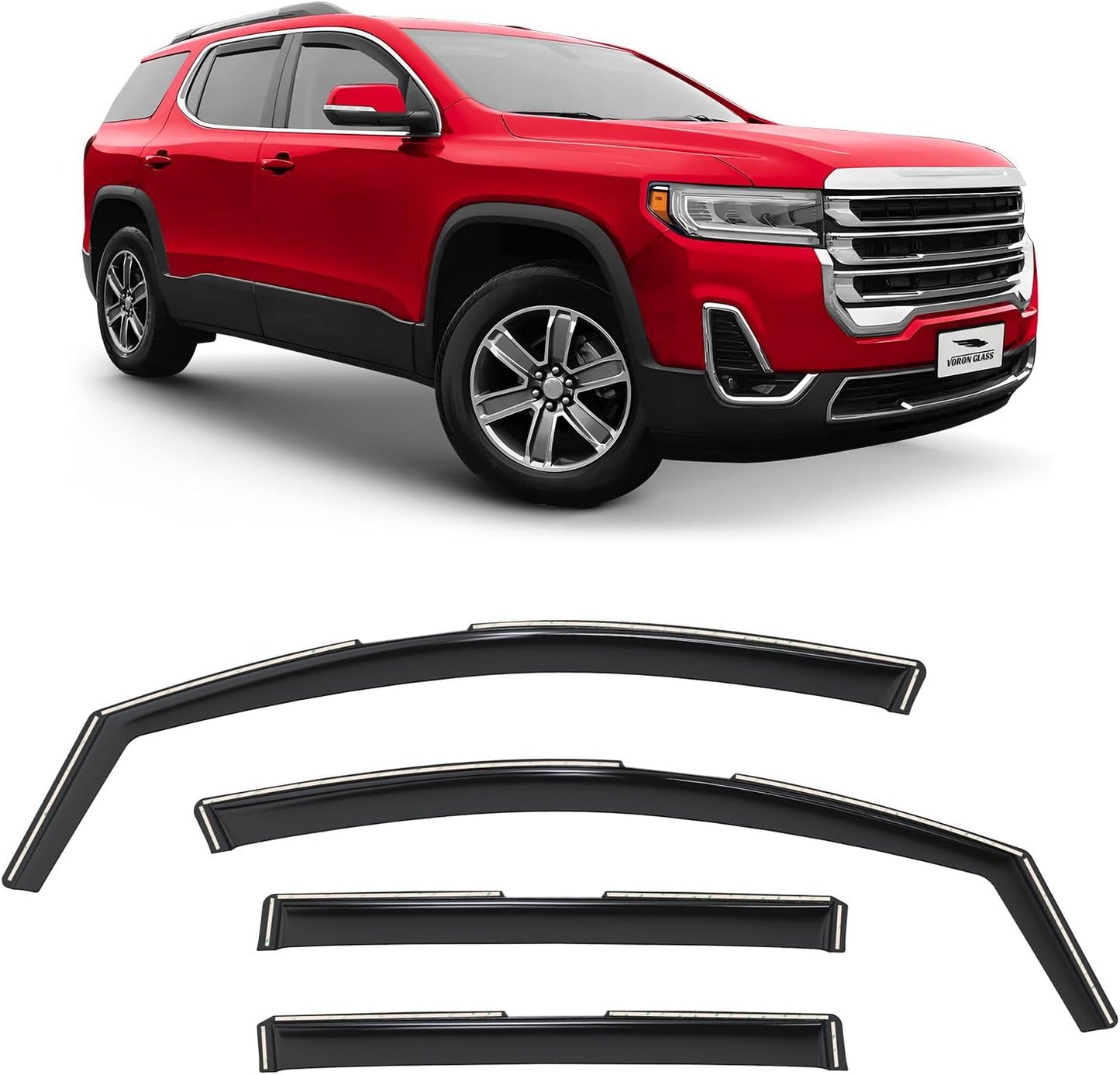Voron Glass Extra Durable Rain Guards for GMC Acadia 2017-2023