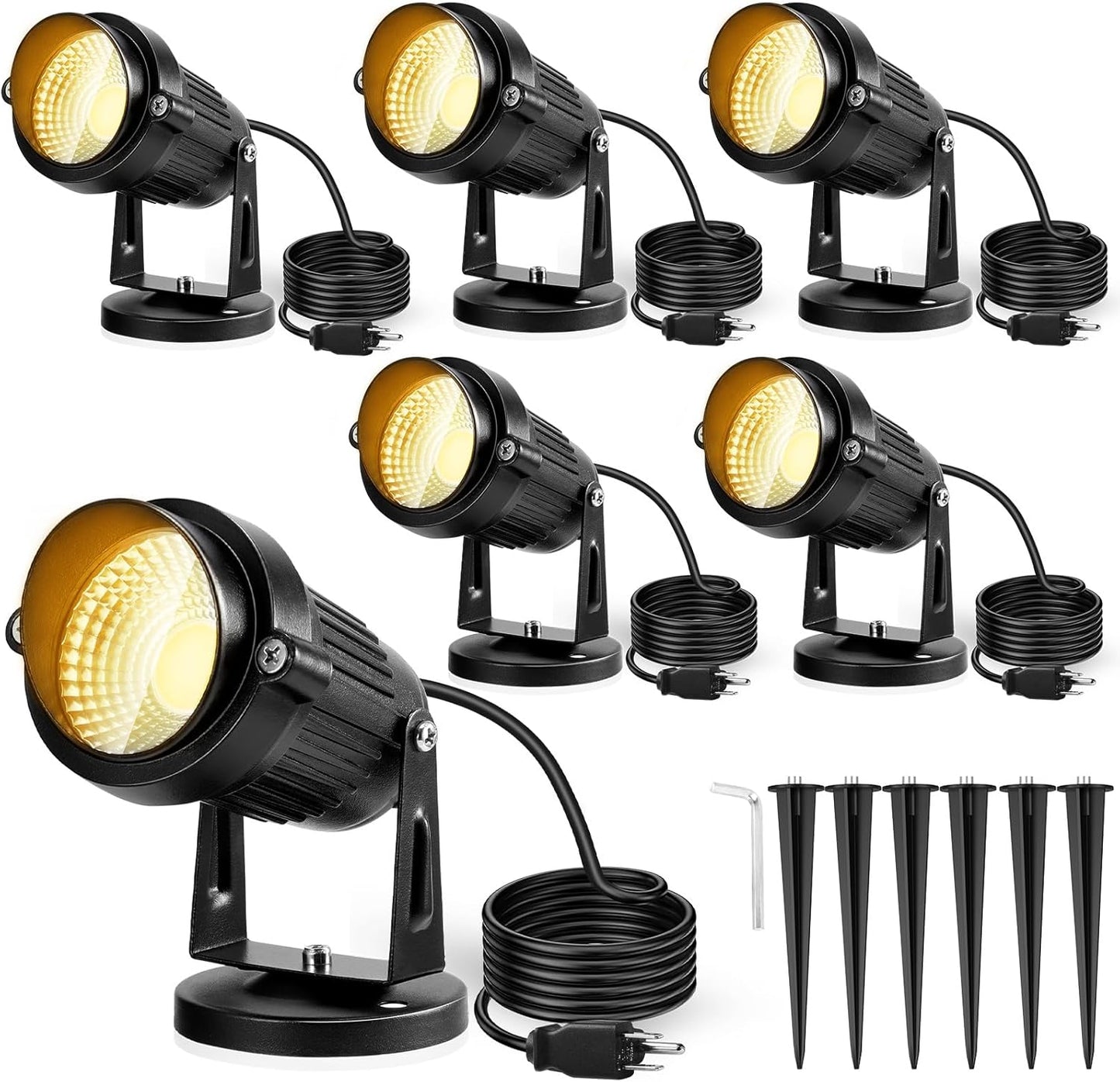 LemonBest Landscape Lights - 5W Waterproof LED Spotlights