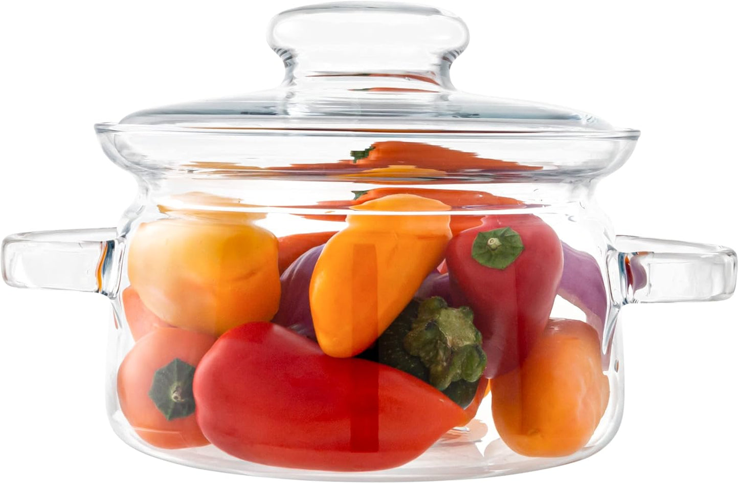 Simax 48 Oz Glass Saucepan - Multifunctional Pot with Lid