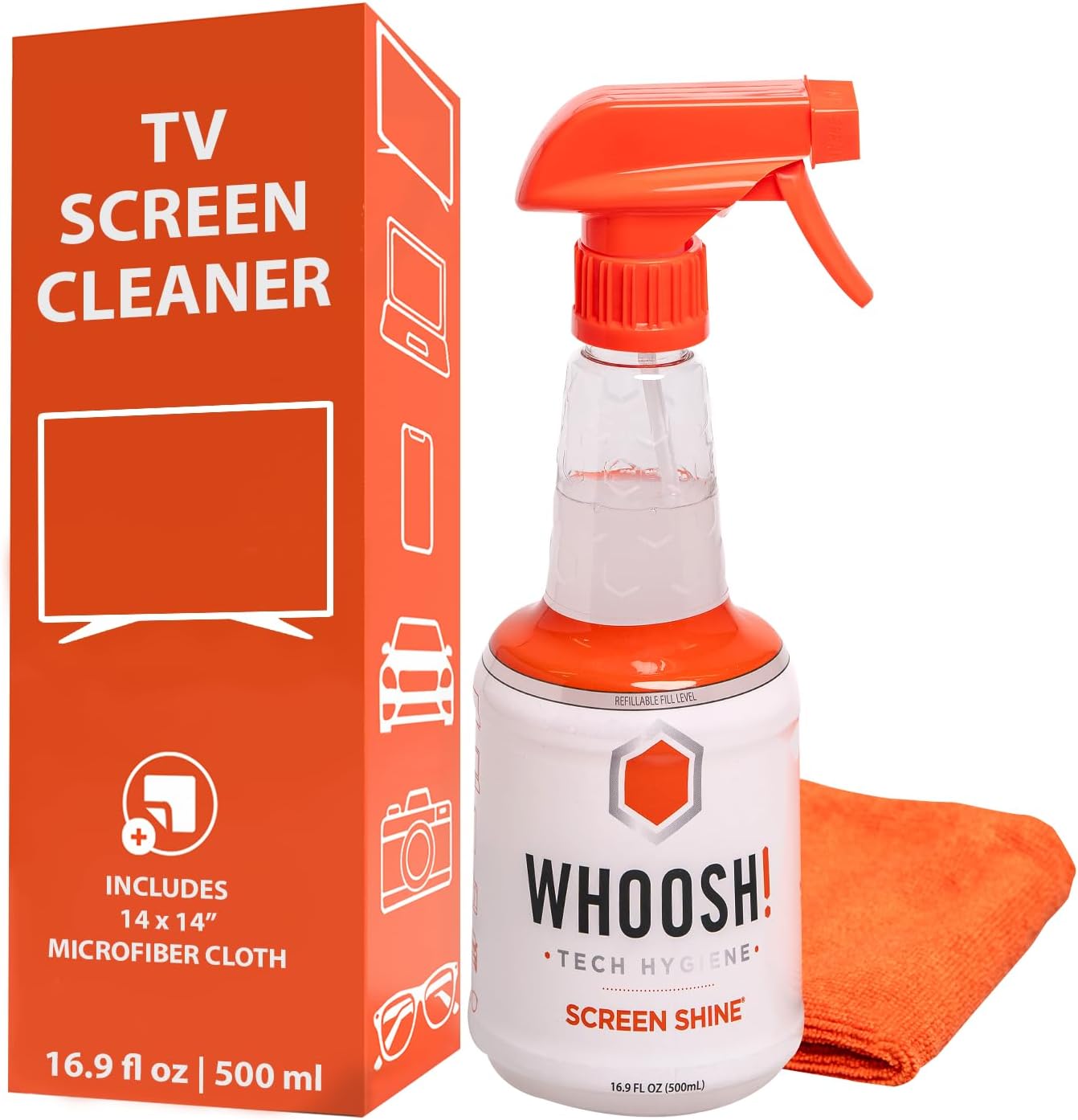 Professional Grade WHOOSH! Screen Cleaner Kit - Sparkling Clean Screens