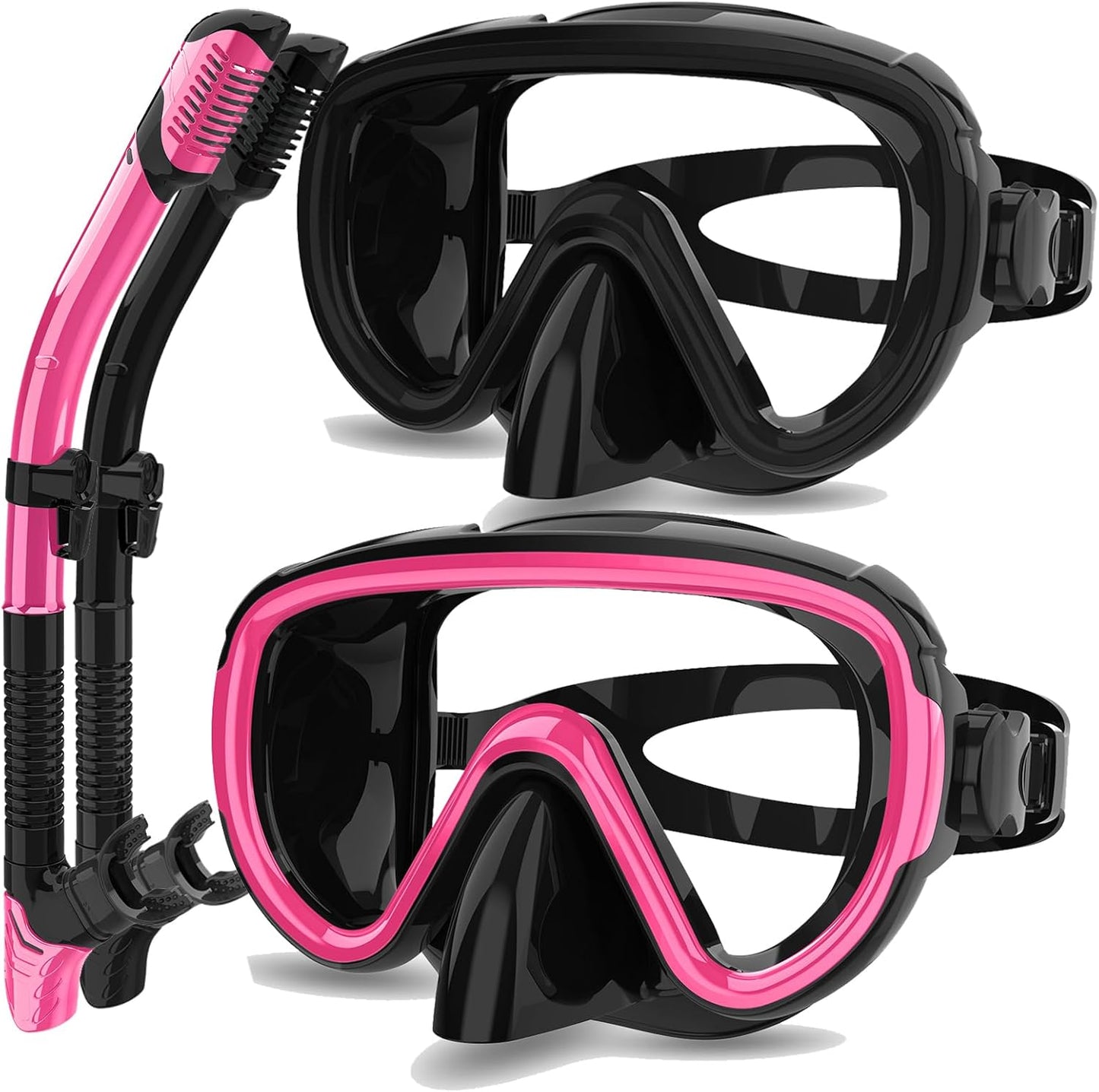 Bairuifu Dry Snorkel Mask Set for Adults - Perfect for Diving